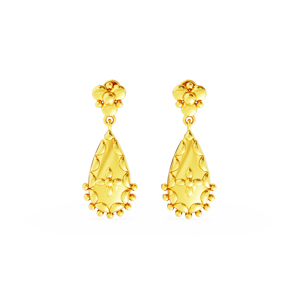 Best-Floral-Design-Gold-Earring-Collections-2023