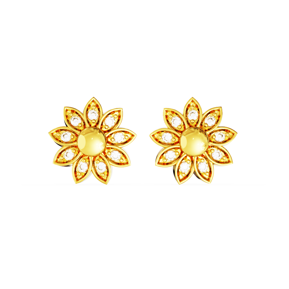 Best-Floral-Gold-Earring-Designs-2023