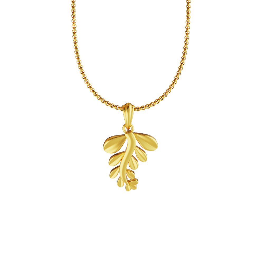 leaf-design-gold-pendant