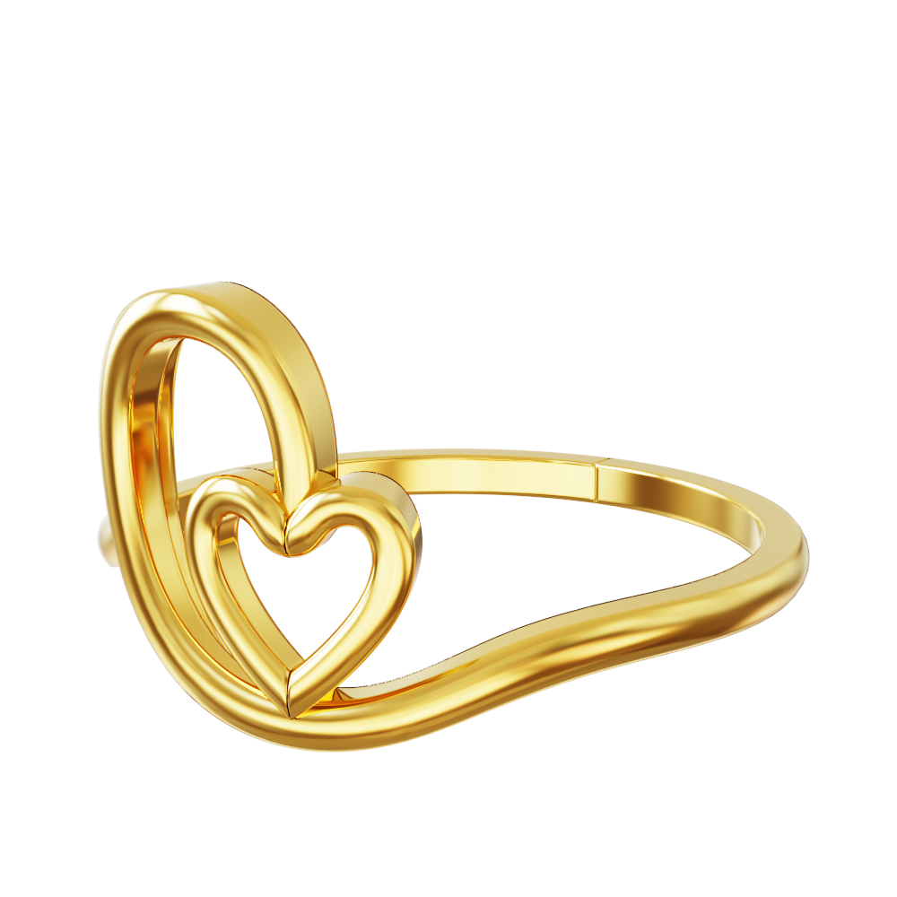 Heart-Design-Gold-Ring