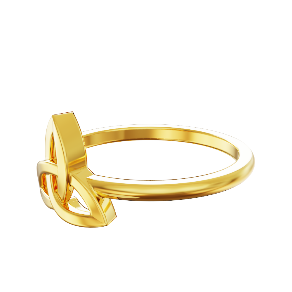 Leaf-Shaped-Gold-Ring
