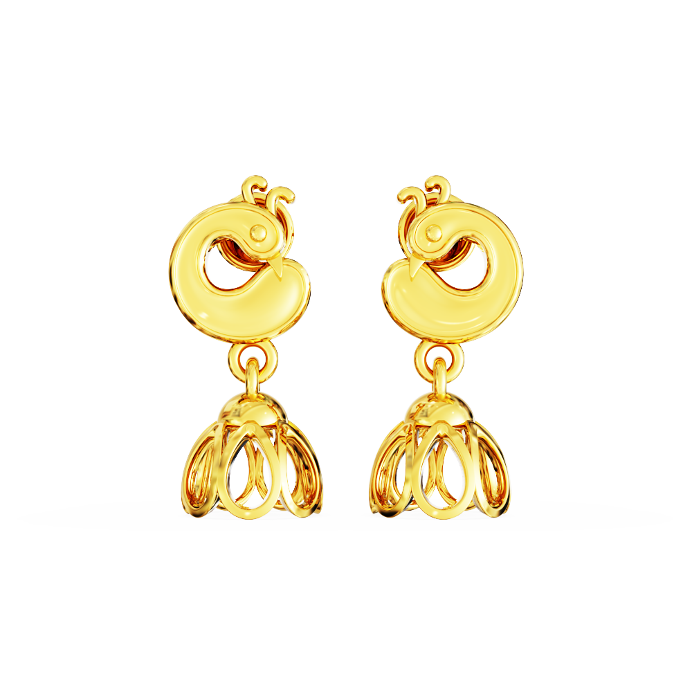 Peacock-Gold-Earrings-Collections-2023