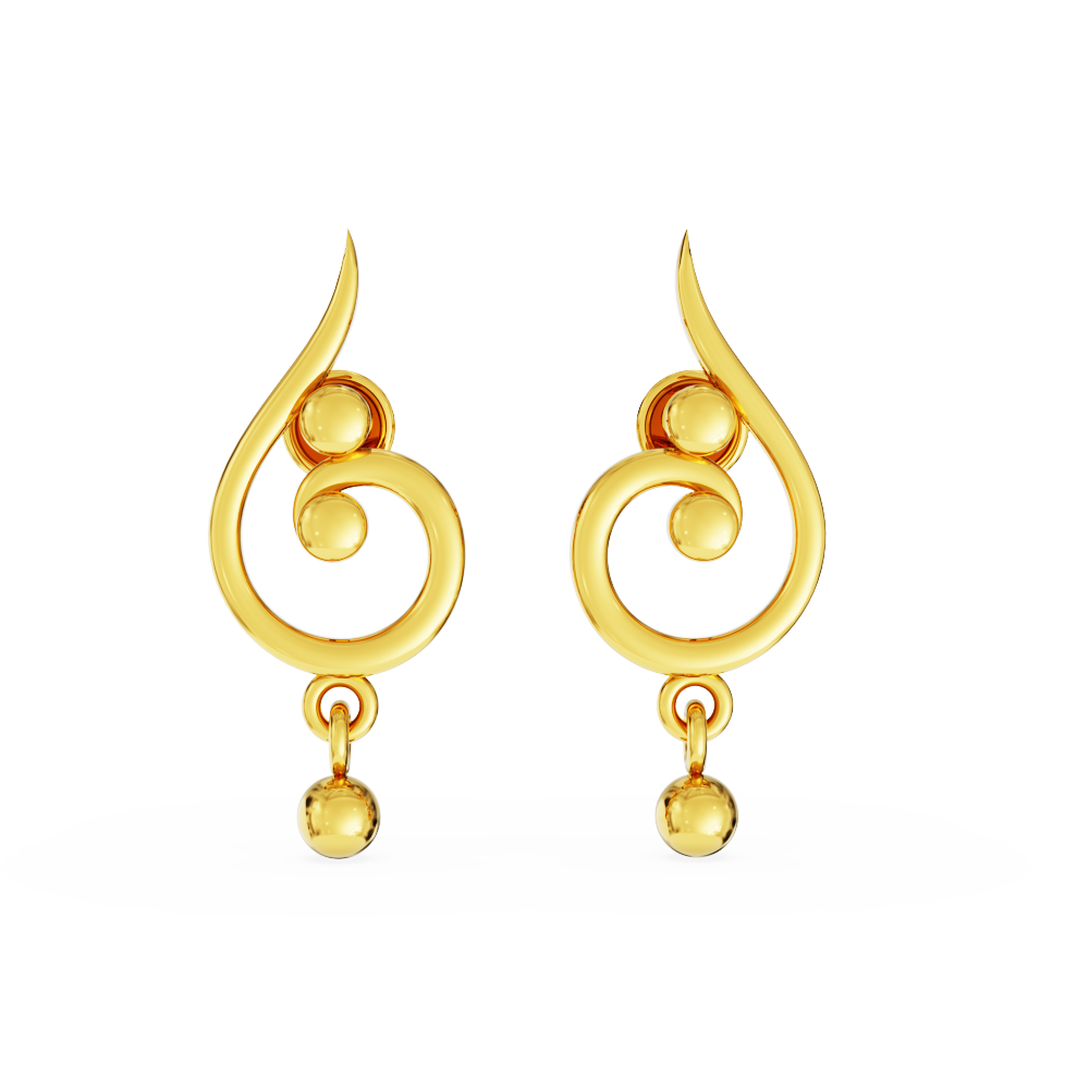Stylish Gold Earrings Manufacturer in poonamallee
