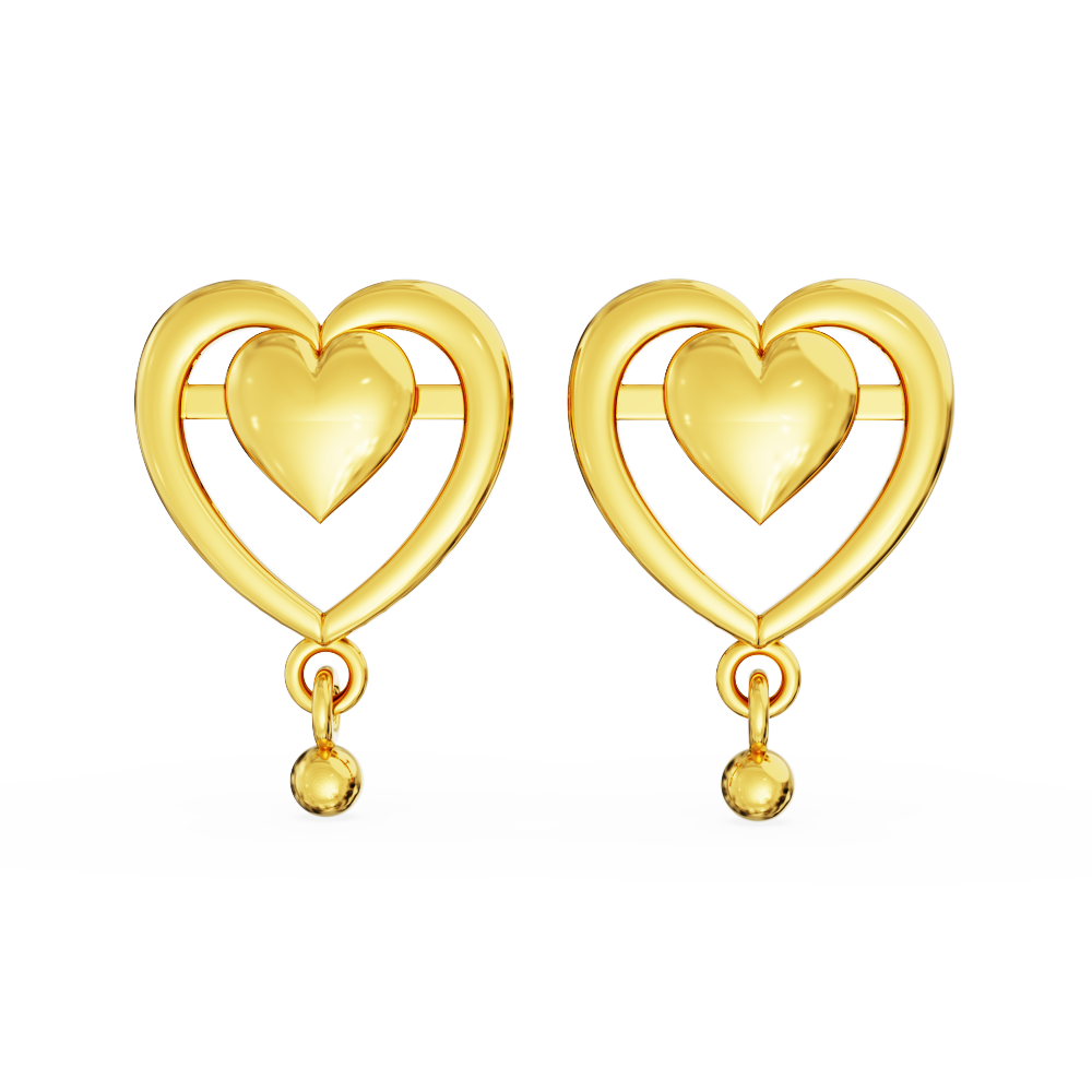 heart-shaped-earrings-goldPlain-Heart-Design-Stud-Drops-01-02