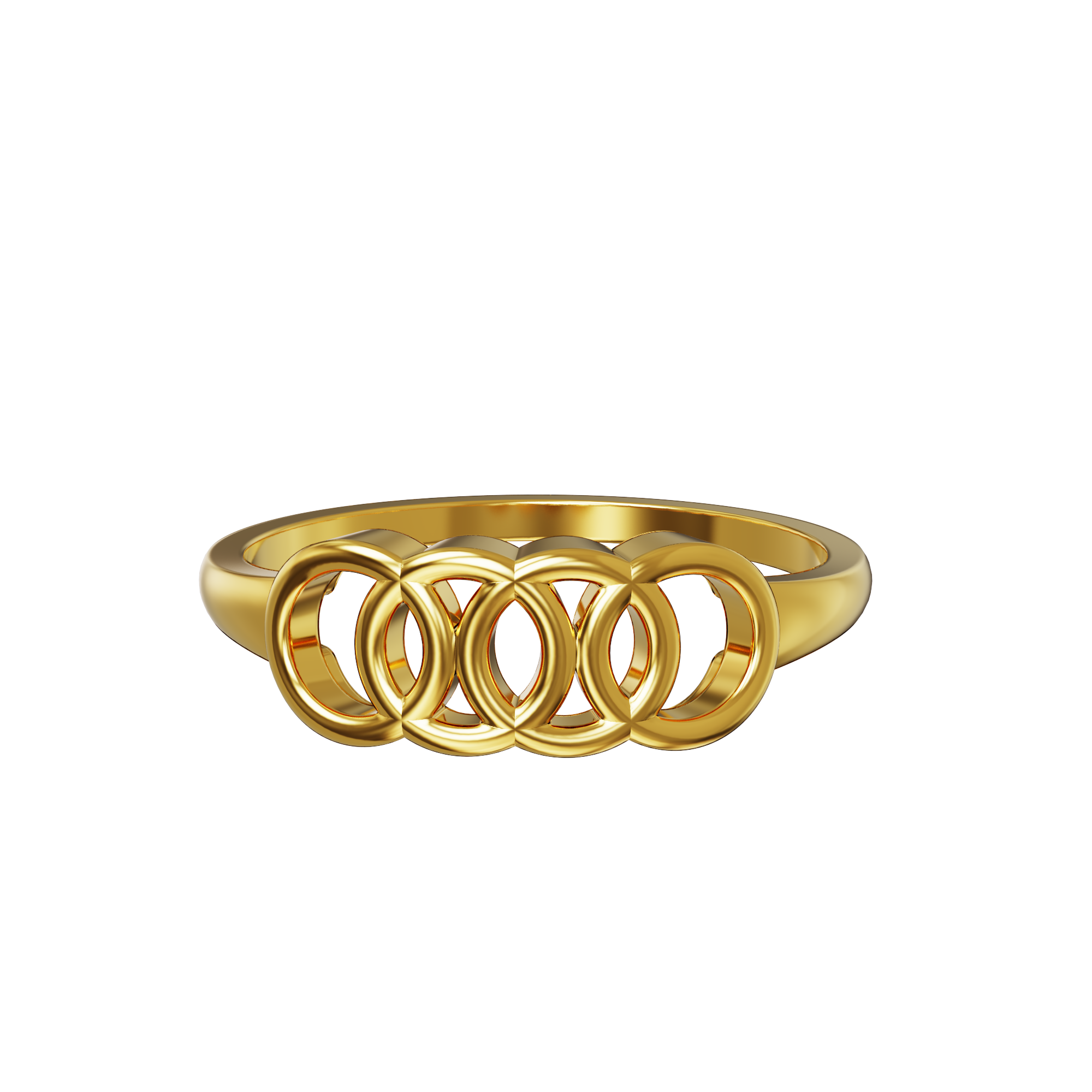 Audi-Logo-Design-Gold-Ring