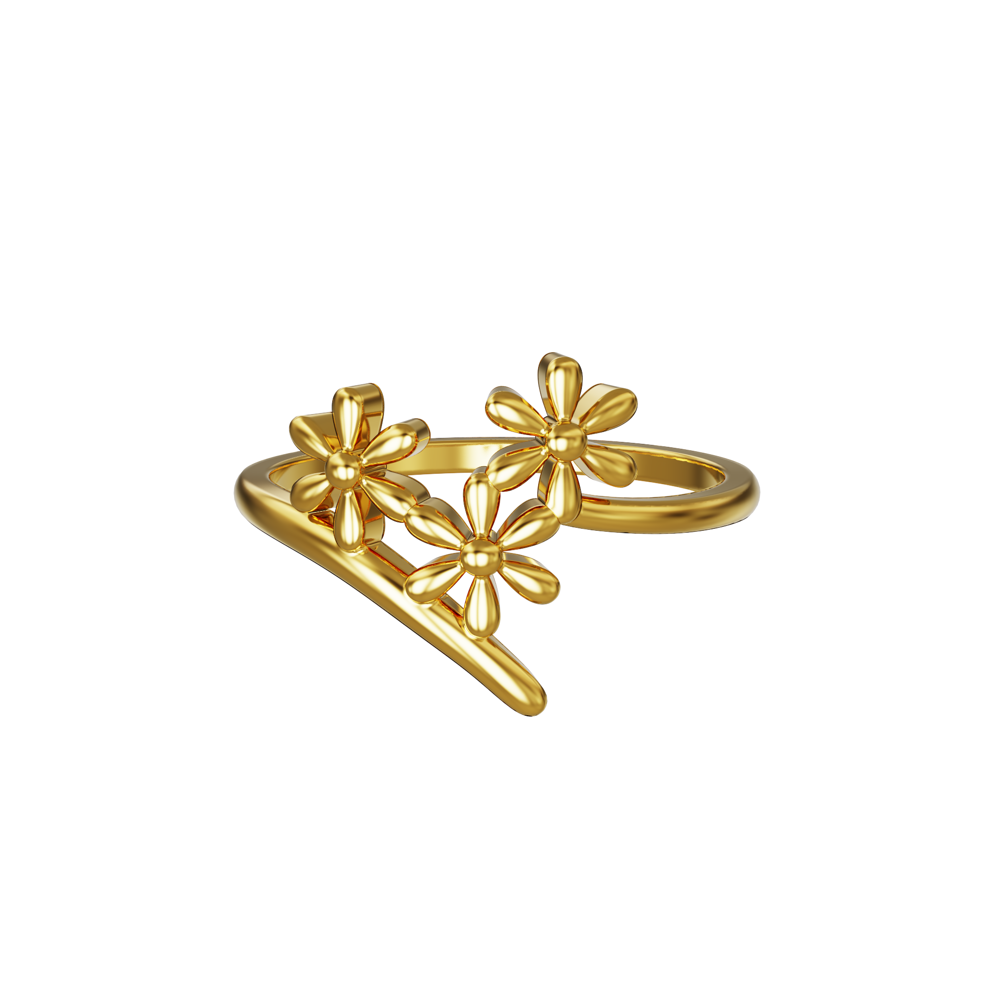 Cluster-Flower-Gold-Ring