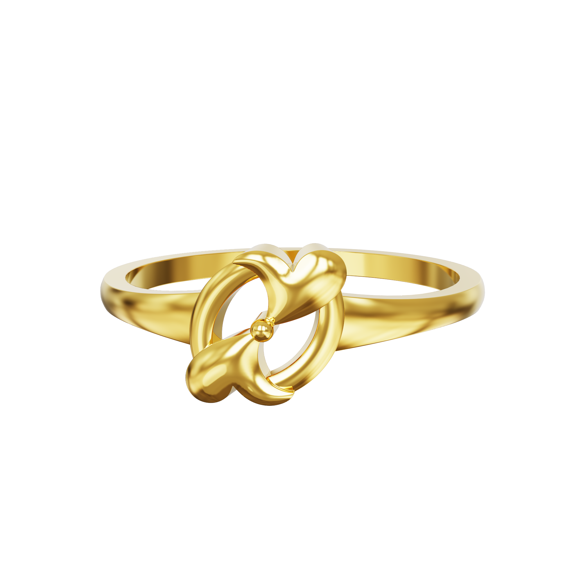 Fancy-Heart-Design-Gold-Ring
