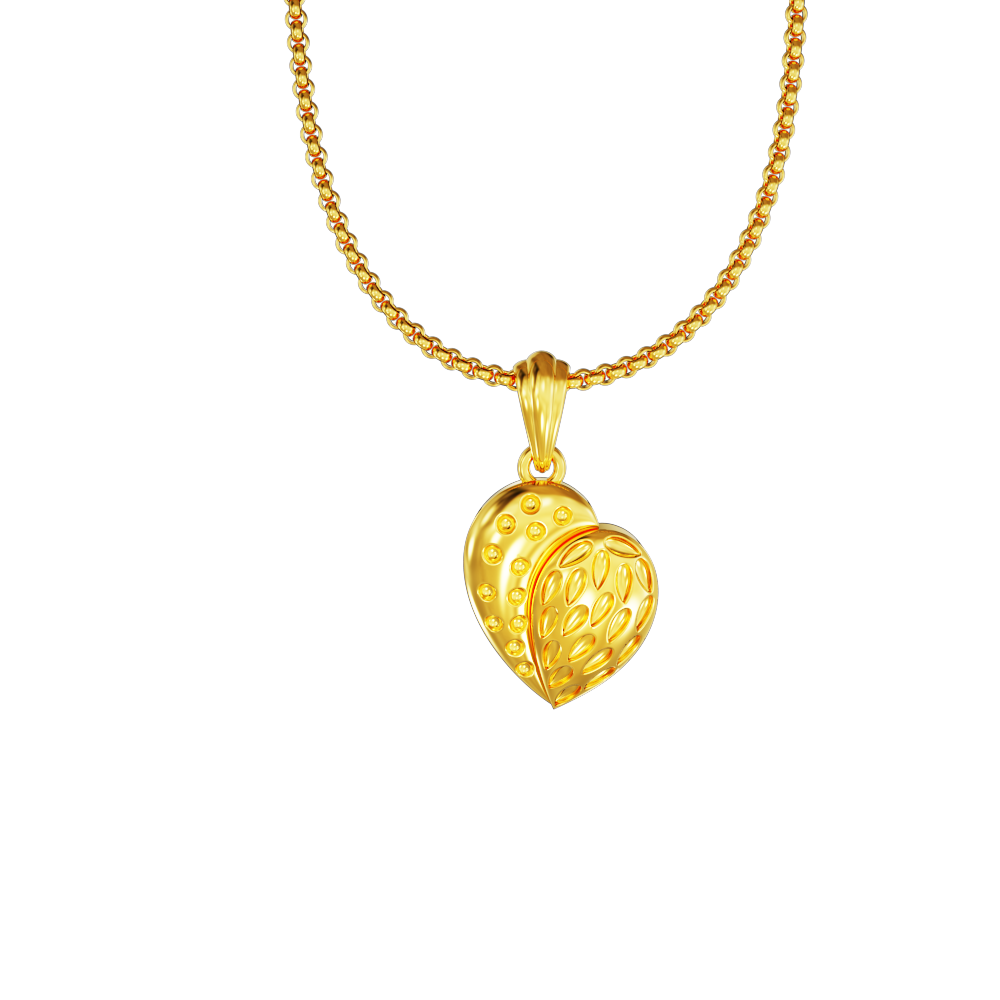 Heart-Design-Gold-Pendant