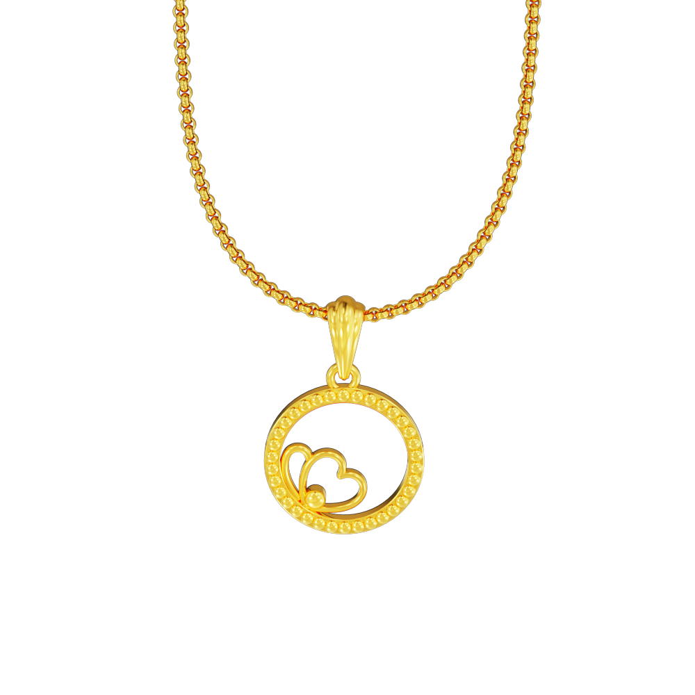 Heart-in-Circle-Gold-Pendant-Design