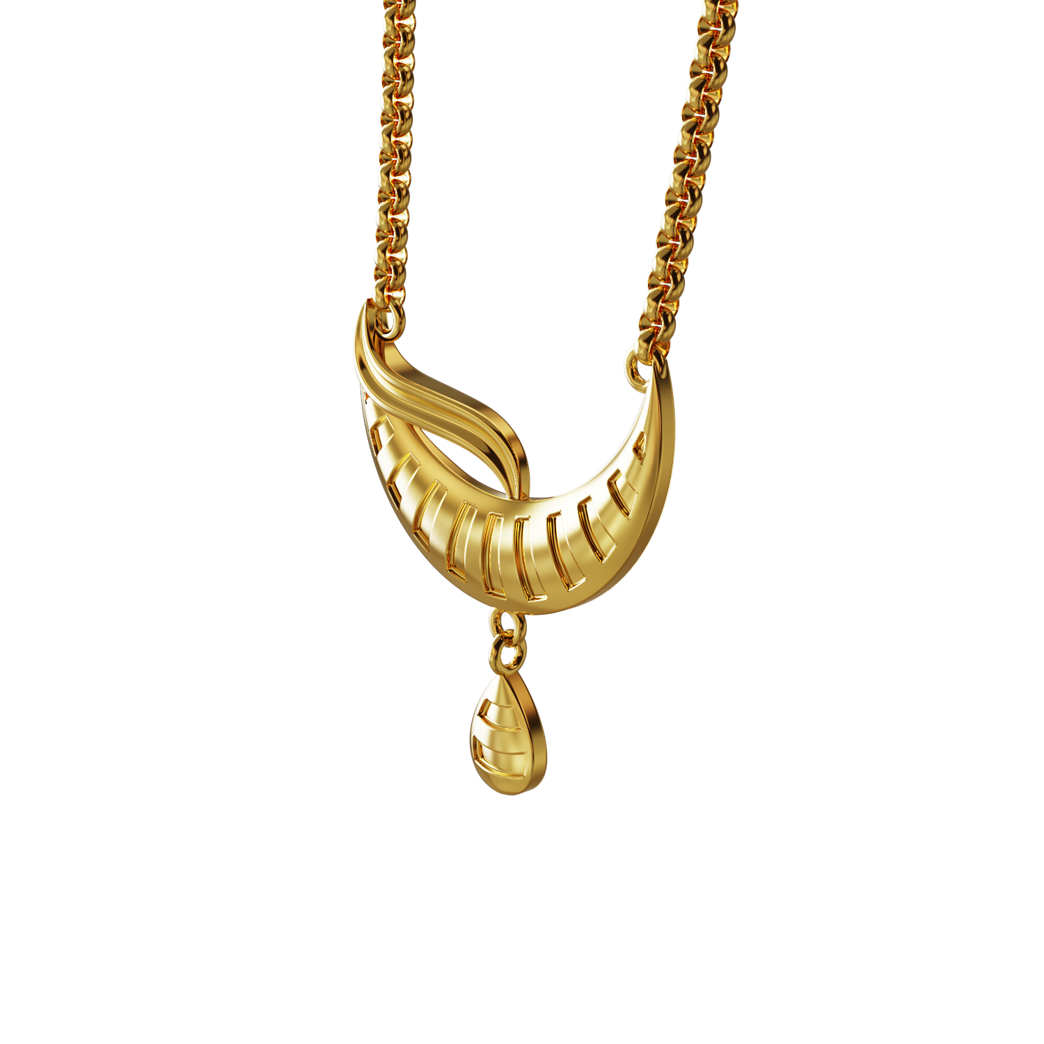 Latest-gold-pendant-for-women