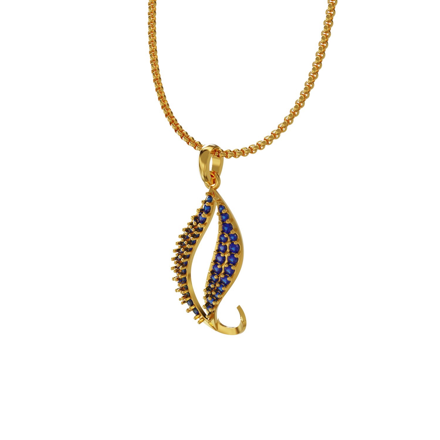 Stone-Design-Gold-Pendant