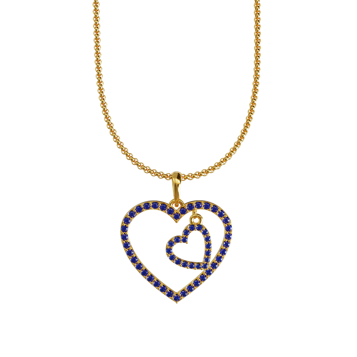 Stone-Heart-Shaped-Gold-Pendant
