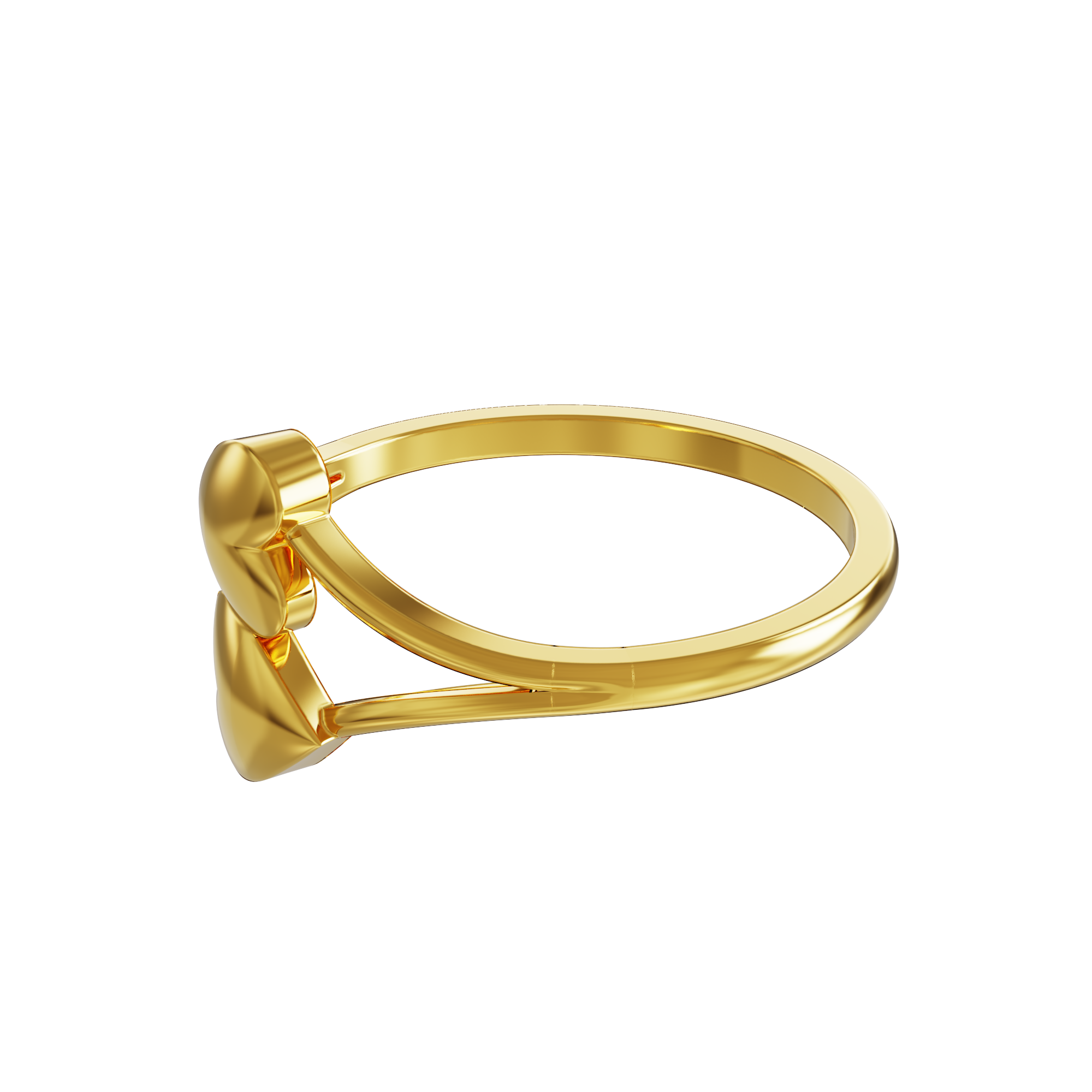 Two-Heart-Gold-Ring