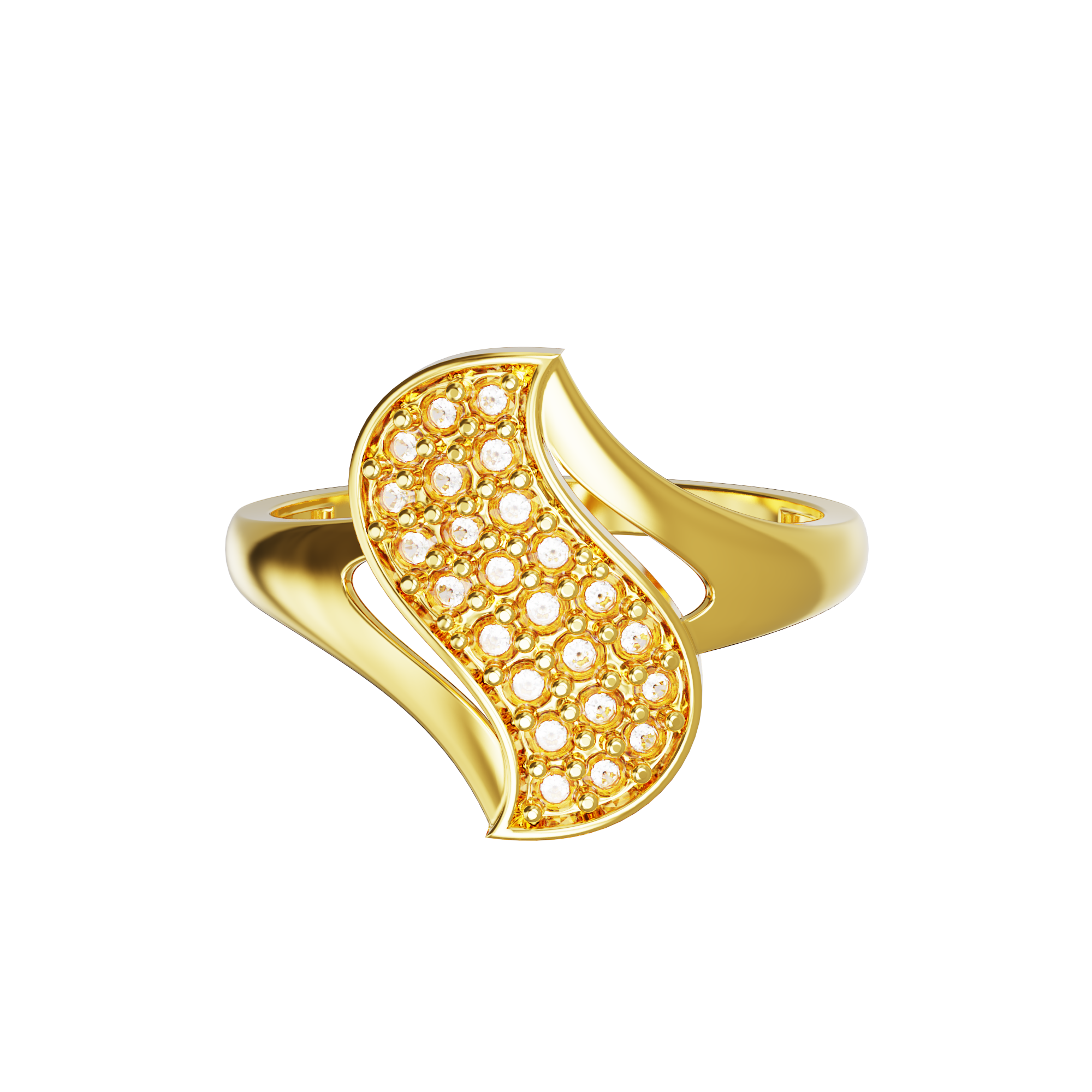 Curve-Design-Gold-Ring-with-stone