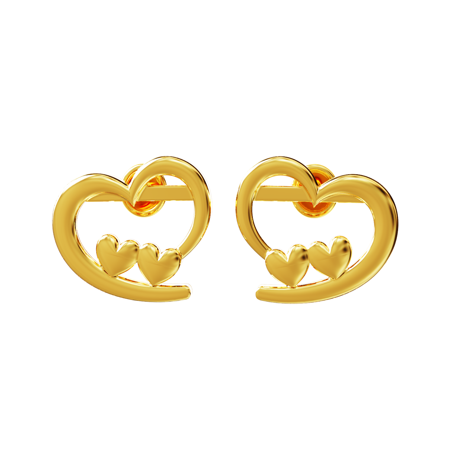 Heart-shaped-Gold-Earring-Collections-2023