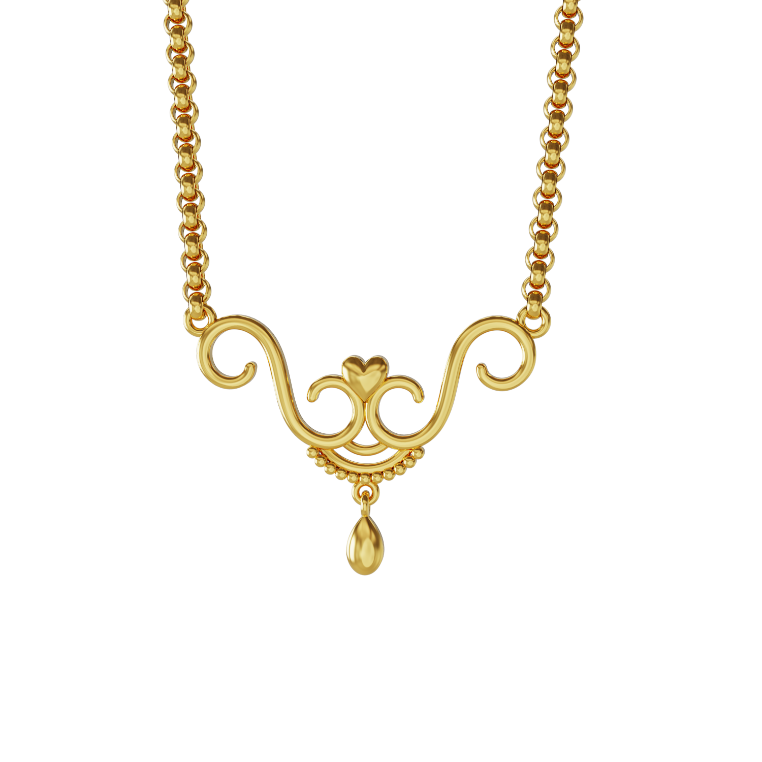 Curve-Gold-pendant-Collections