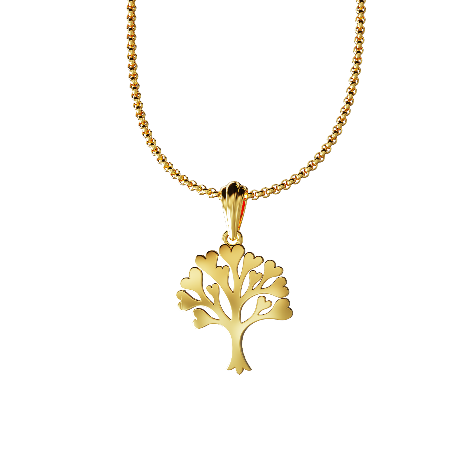 Flower-Heart-Design-Gold-Pendant