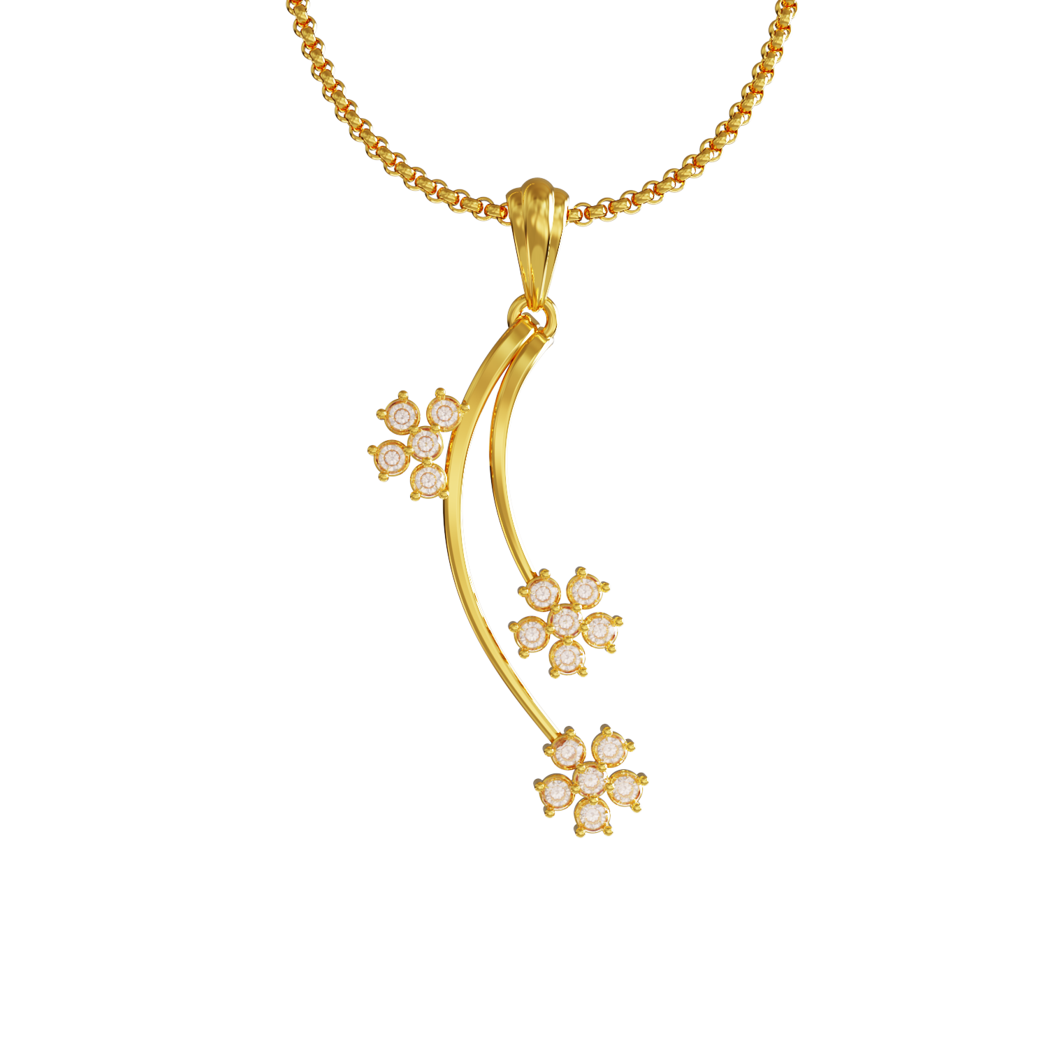 Small-flower-Design-Gold-Pendant-Collections