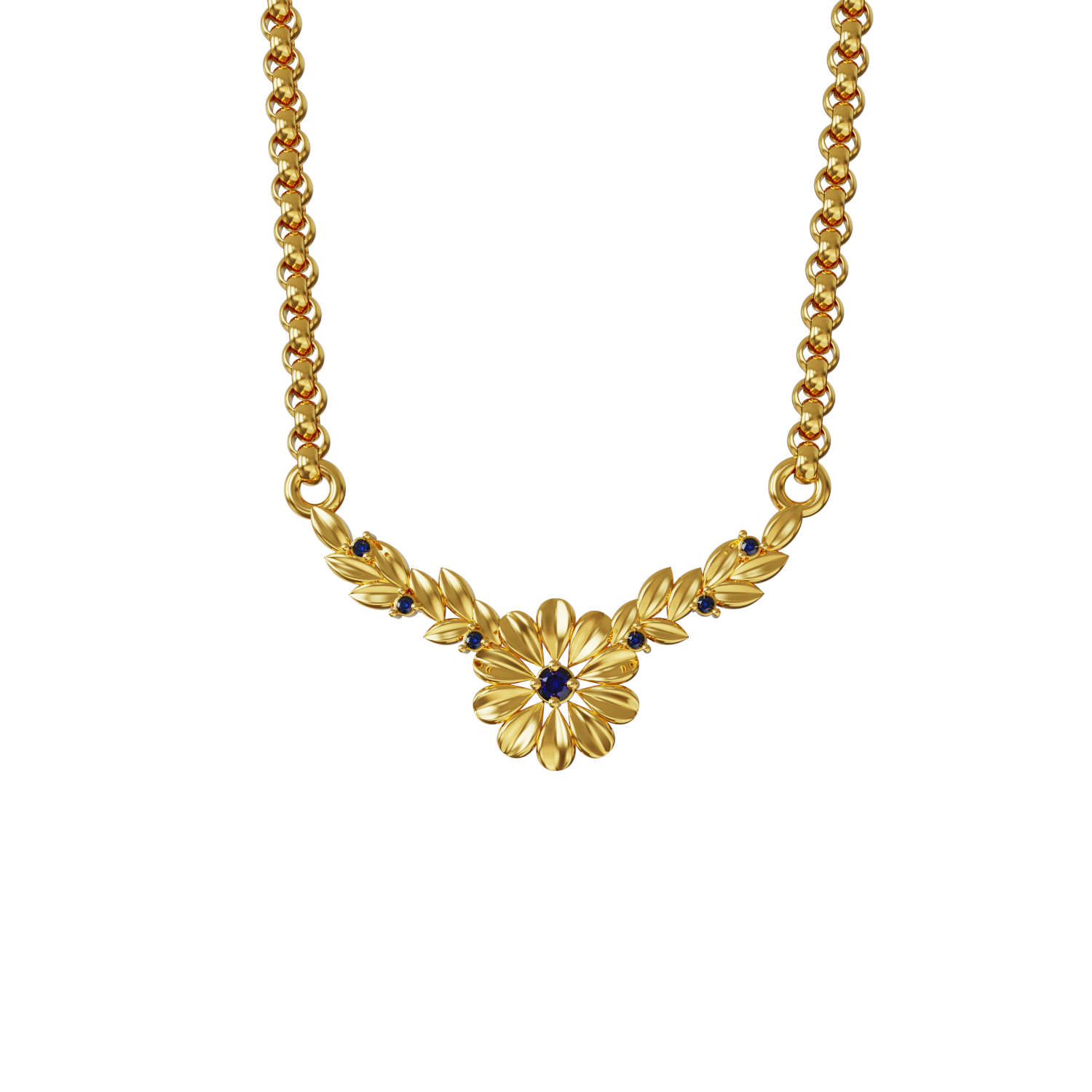 Stone-FLoral-Gold-Pendant-Collections