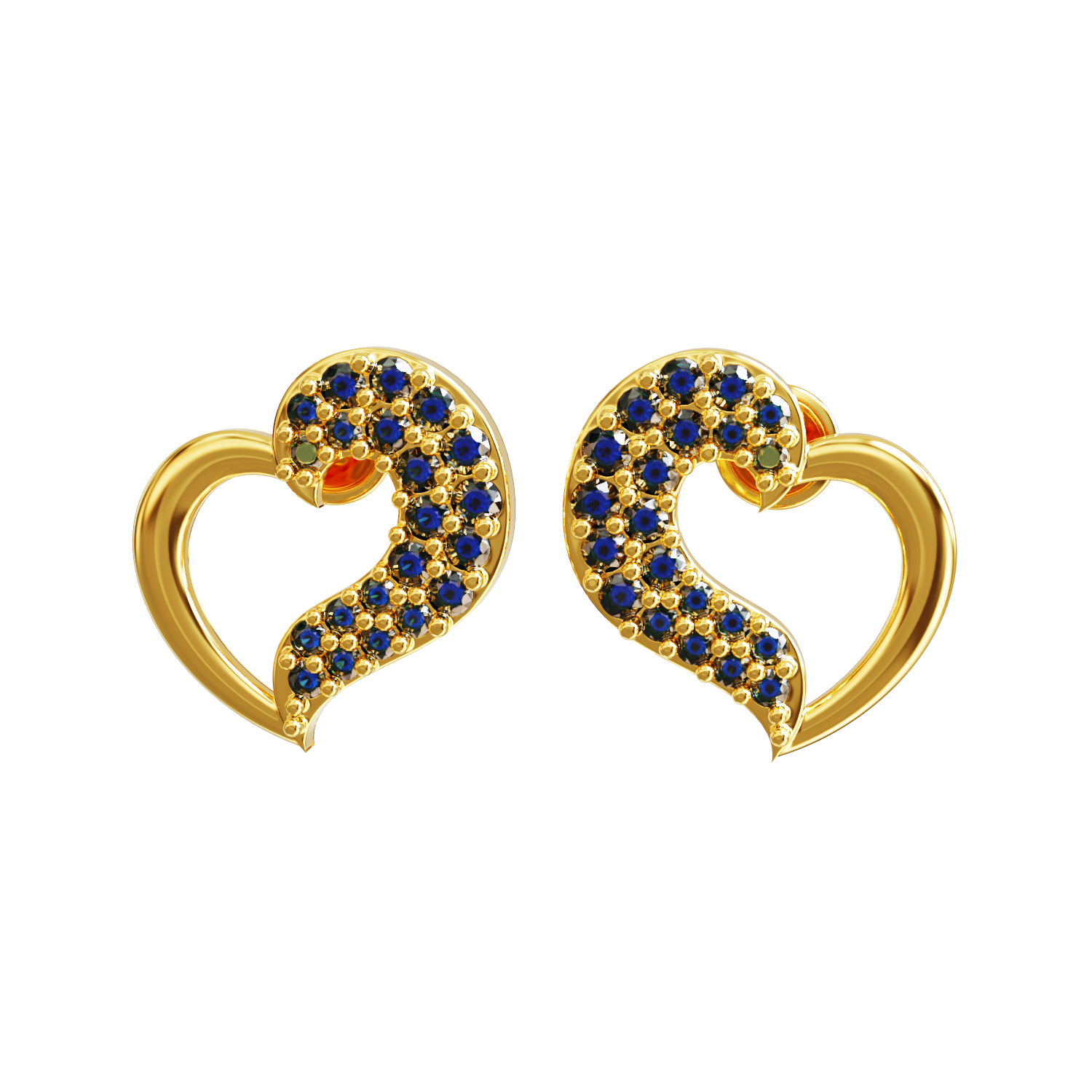 Stone-Heart-Design-Gold-Earring-Collections