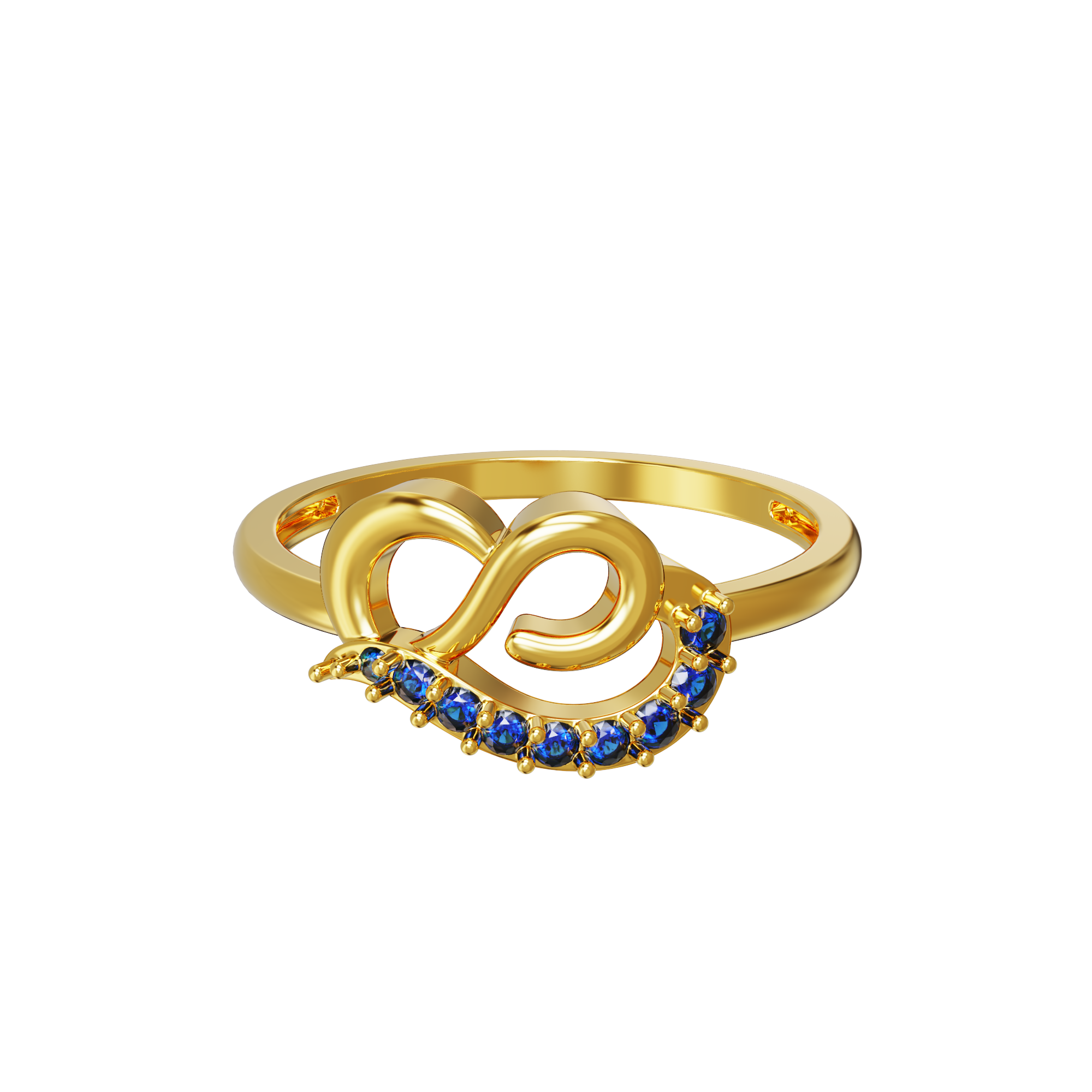 Curve-Design-Gold-Ring-with-stone
