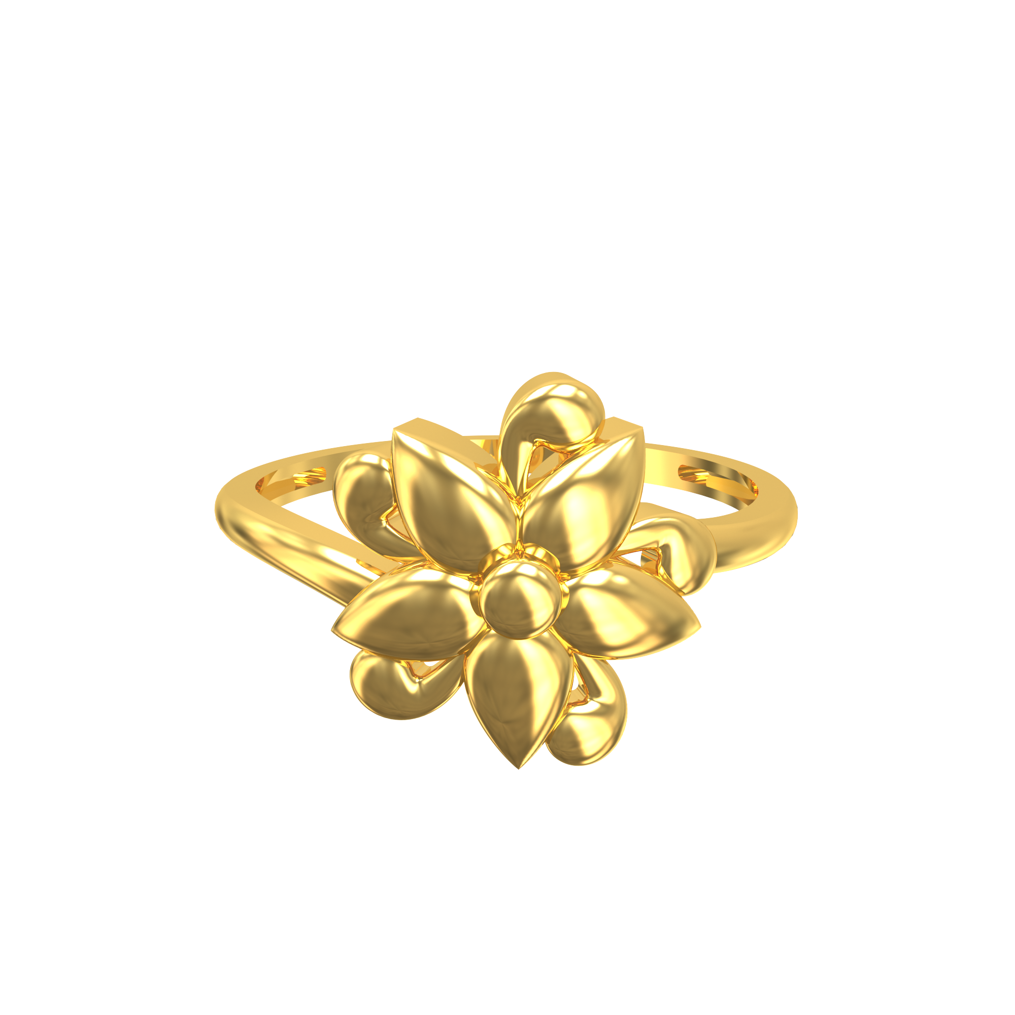 Gold-flower-ring-Collections