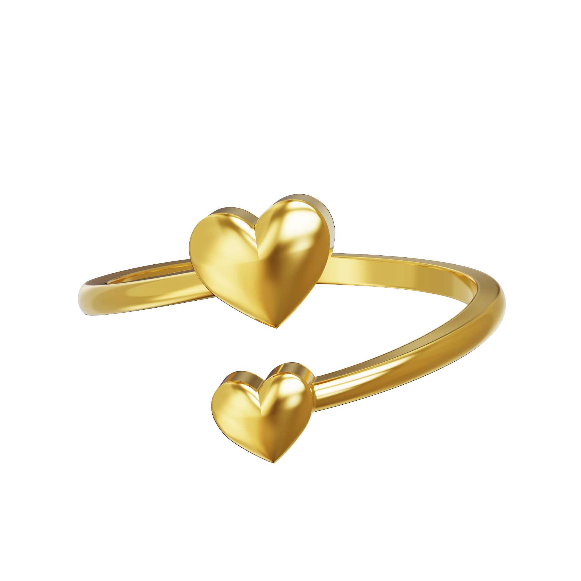 Heart-shaped-Gold-Ring
