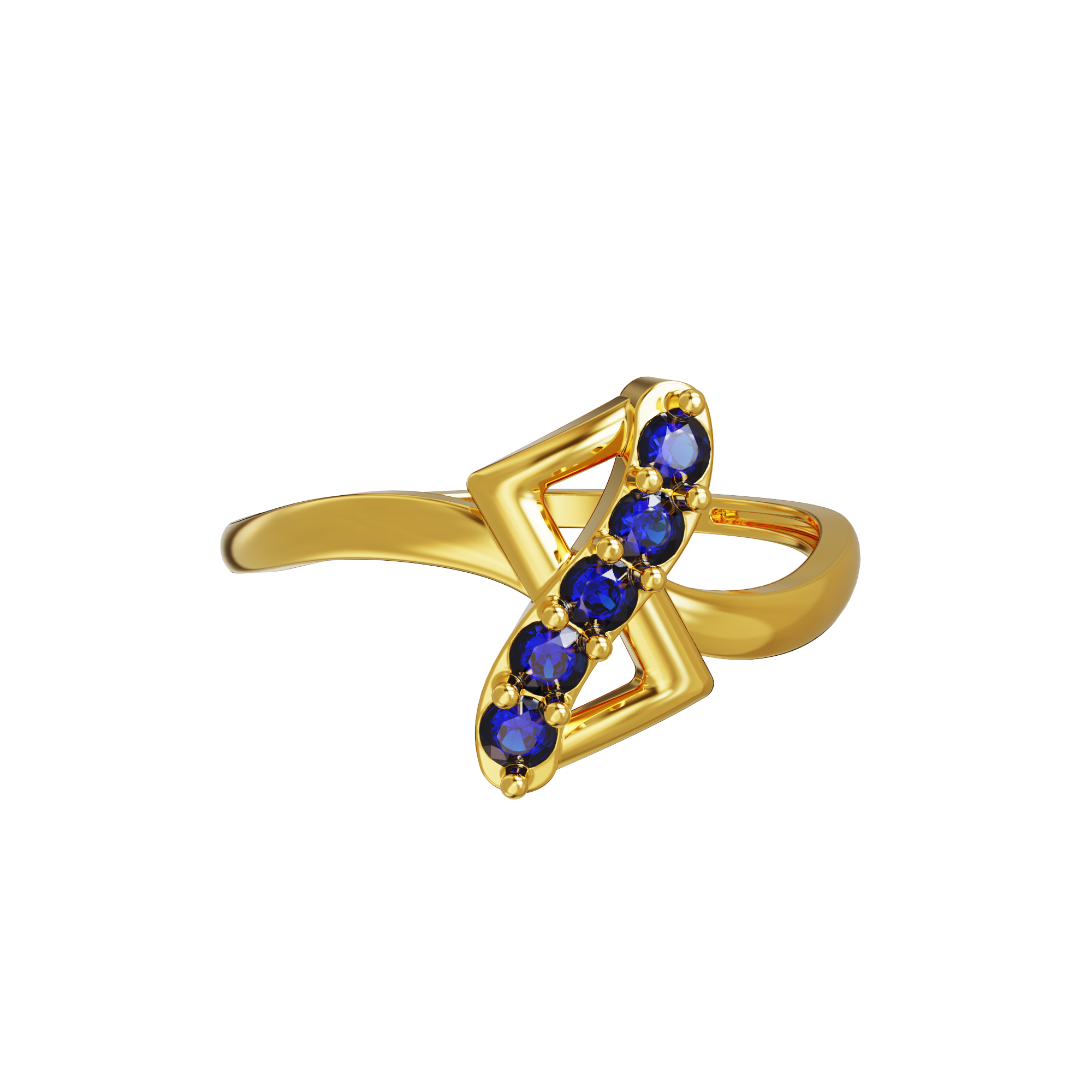 Stone-Strip-Design-Gold-Ring