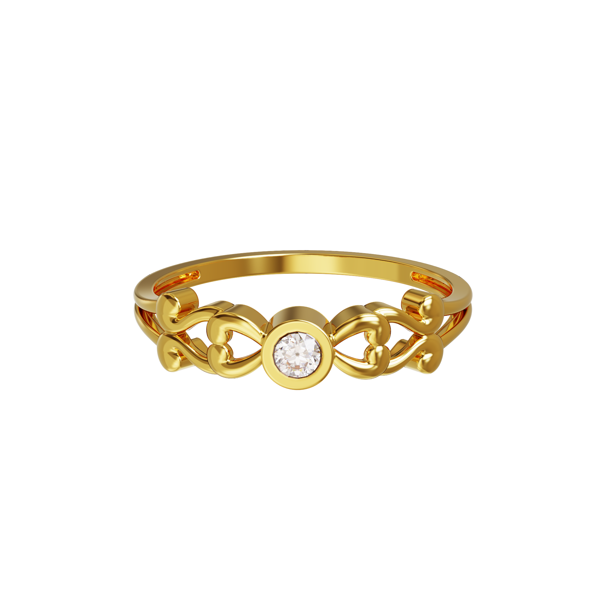Stone-leaf-design-gold-ring