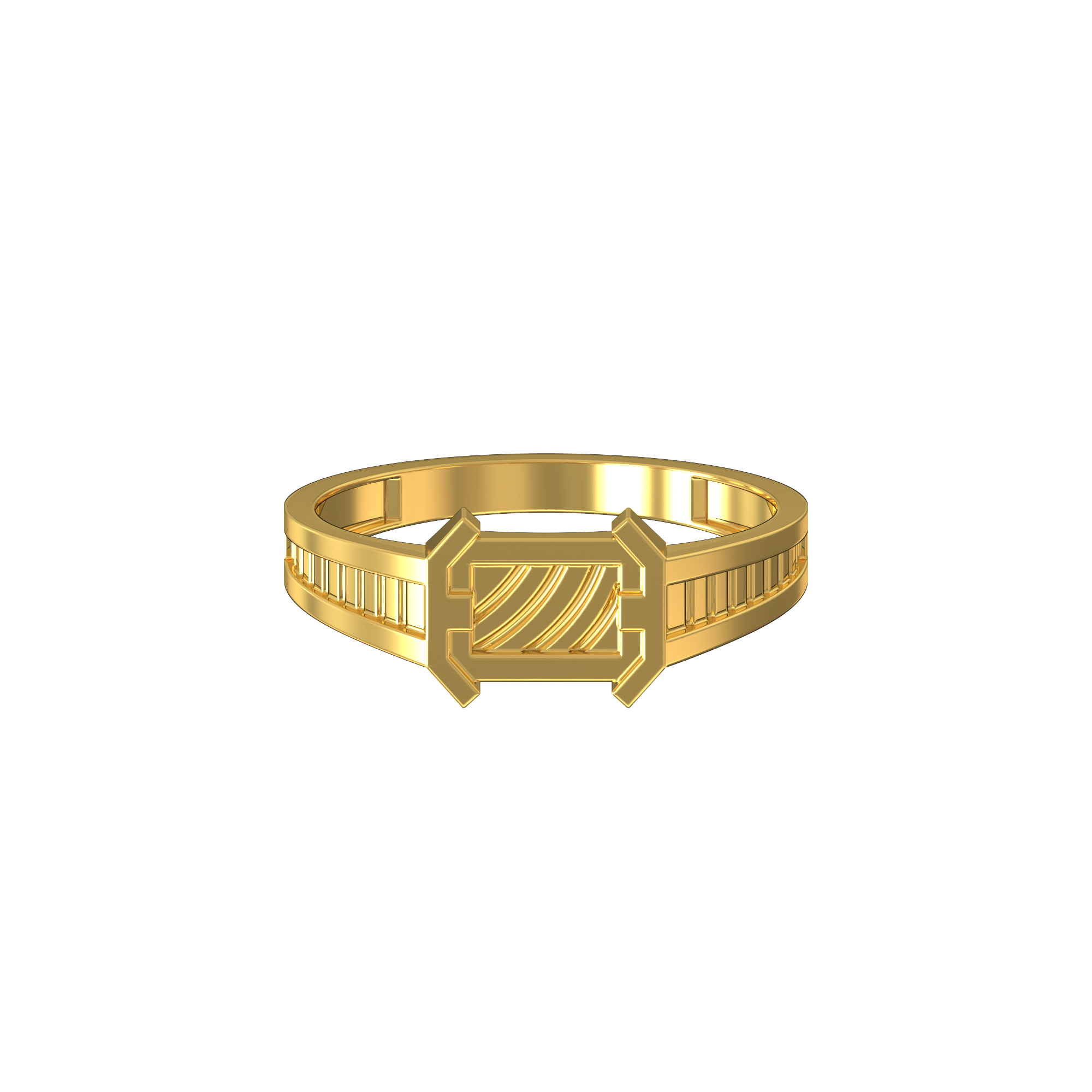Stripe-Design-Gents-Gold-Ring-Collections