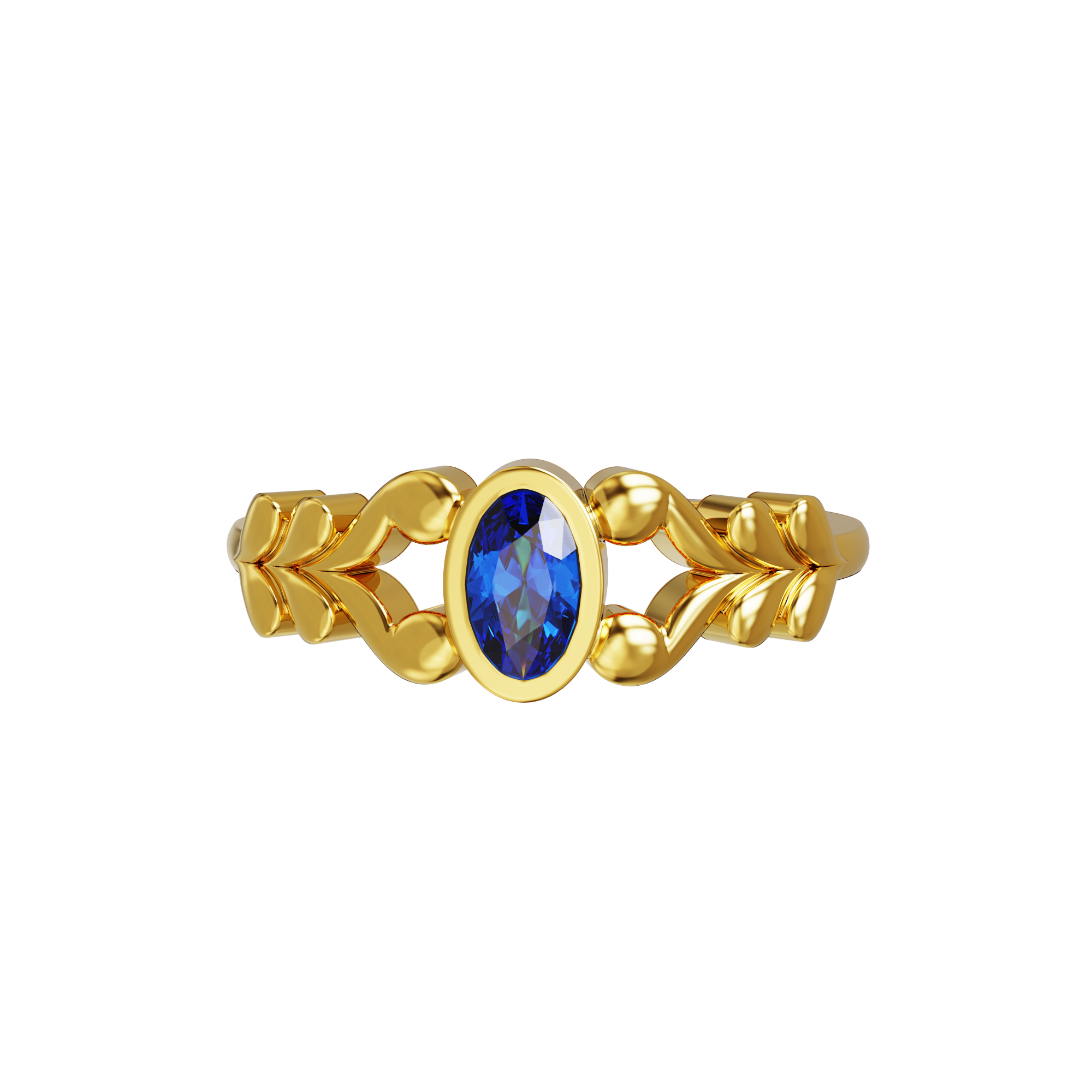 stone-leaf-design-gold-ring-collections