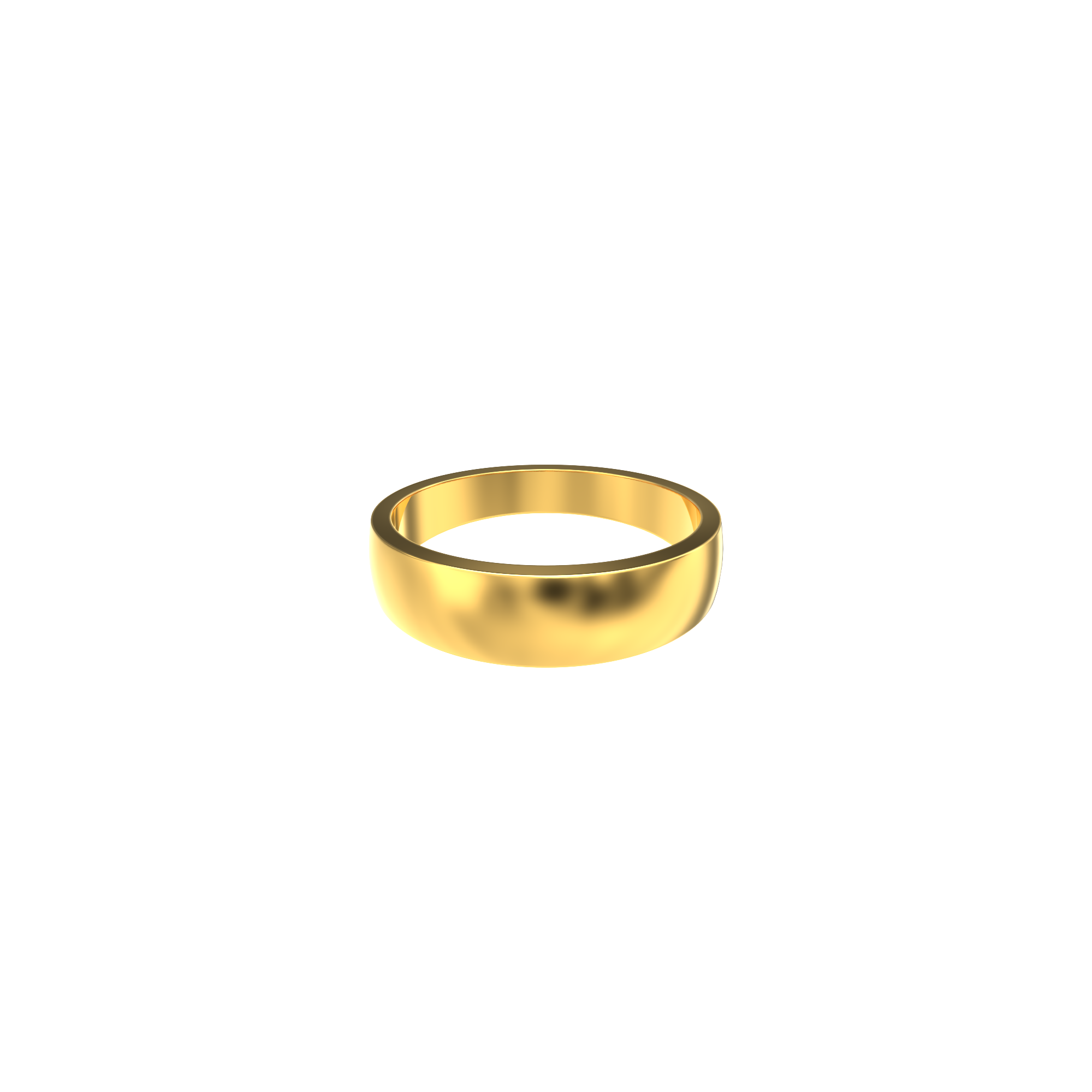 Round-Design-Gold-Band-Ring
