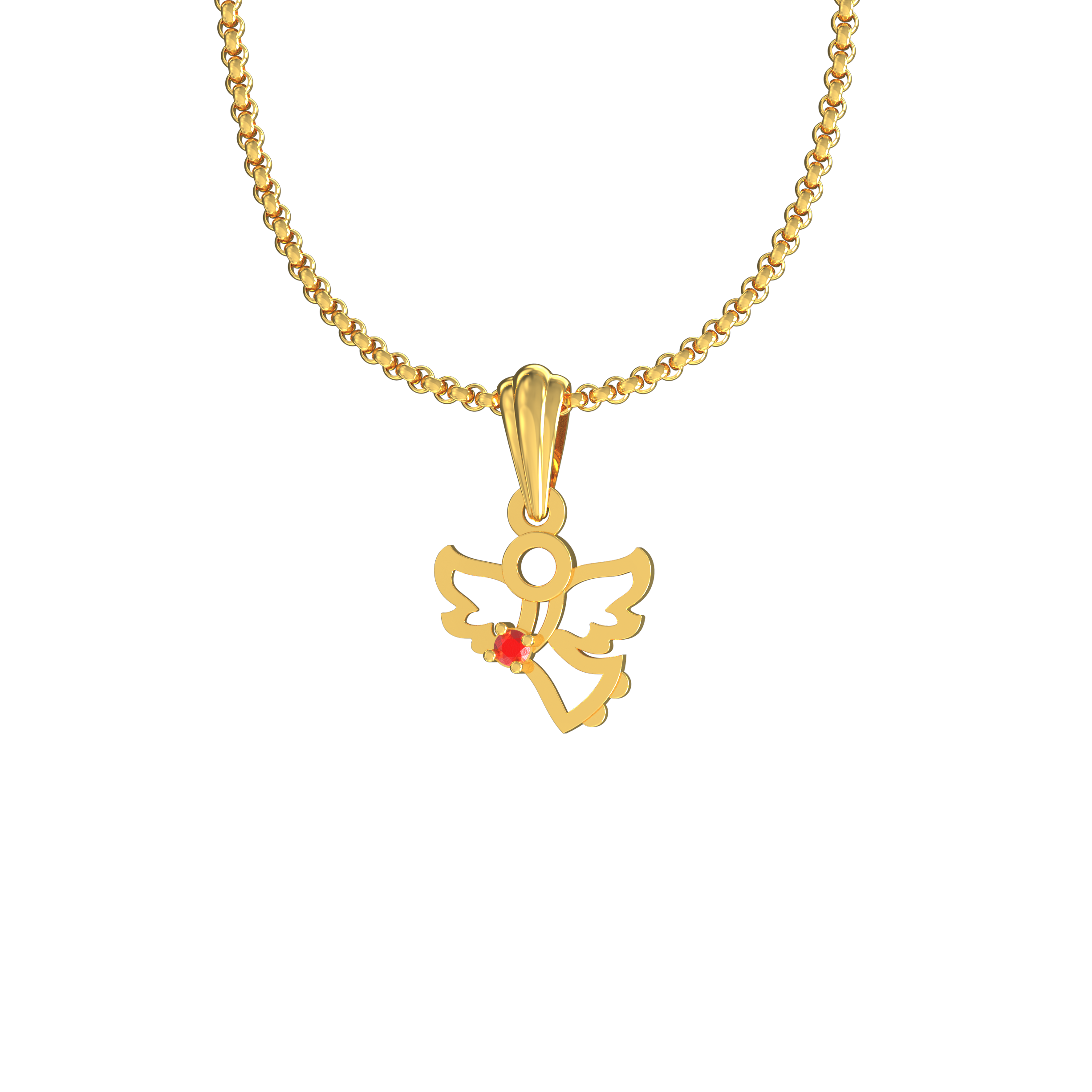 Angel-Gold-Pendant-with-stone