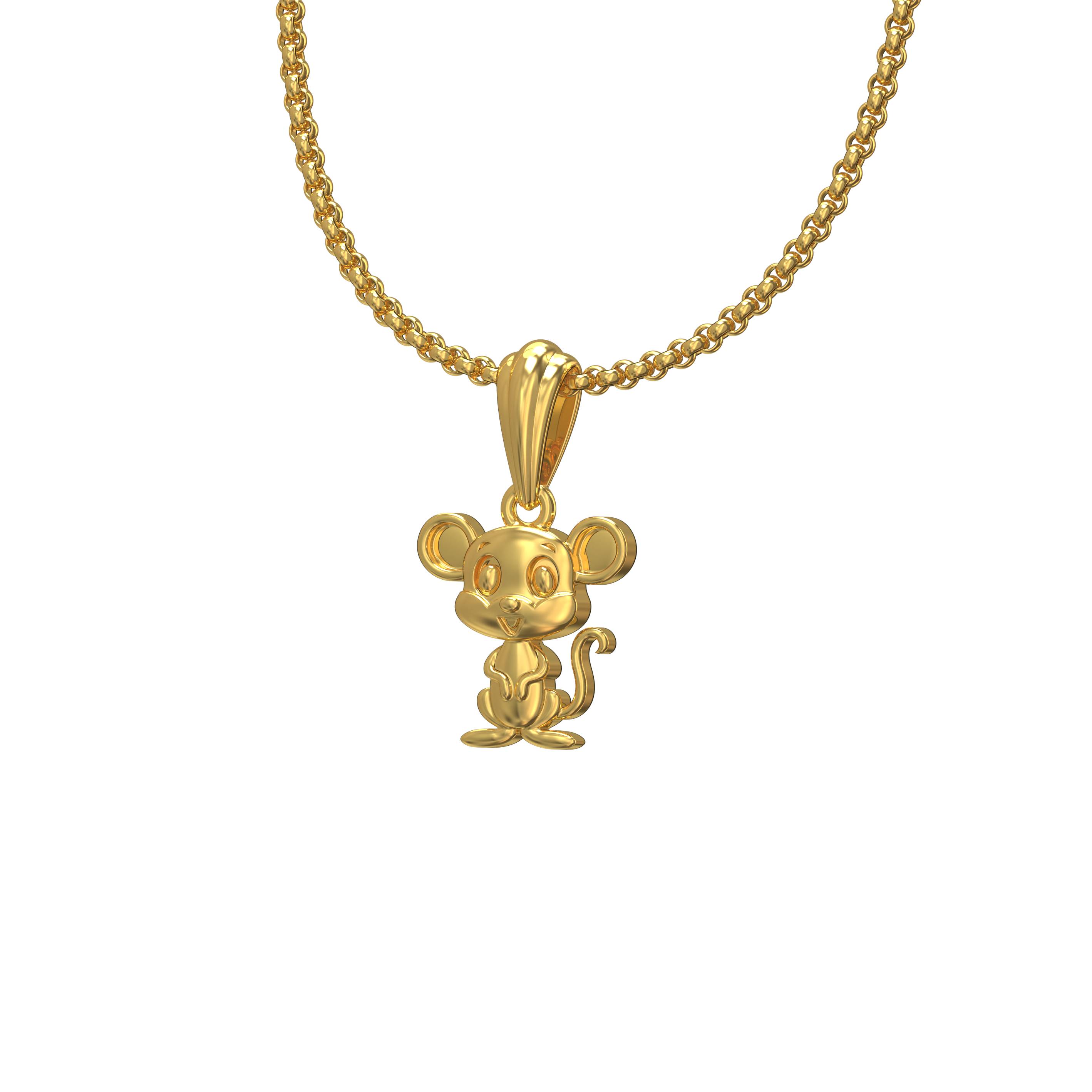 Mickey-Mouse-Gold-Pendant