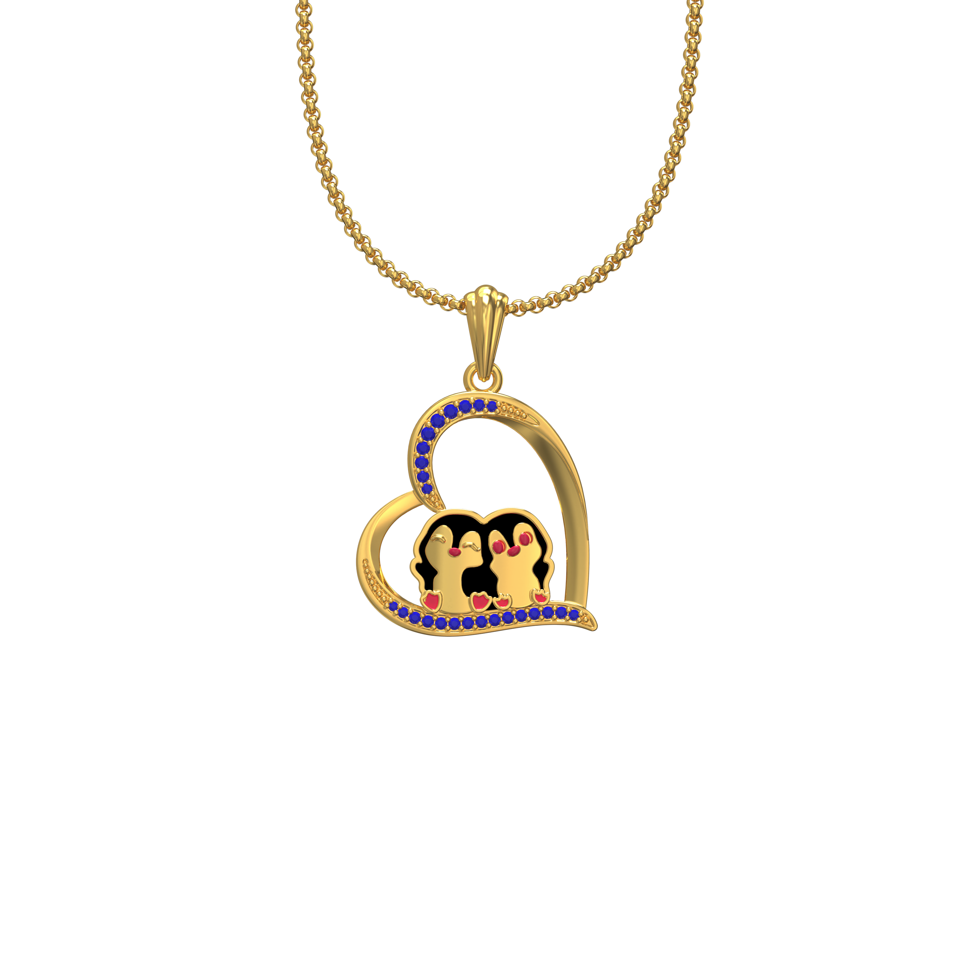 Penguin-Gold-Pendant-collections