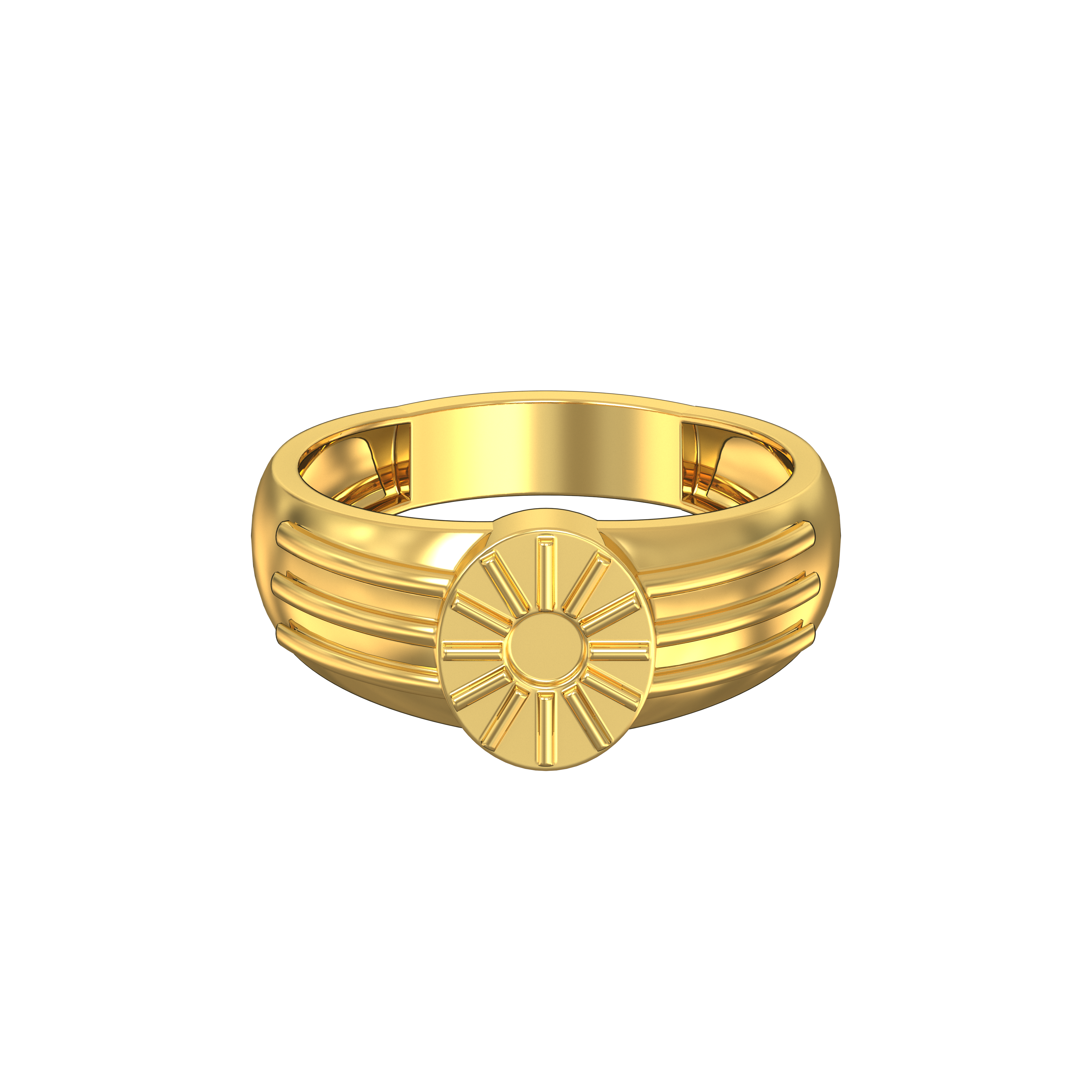 Classic-Circular -Design-Male-Gold- Ring