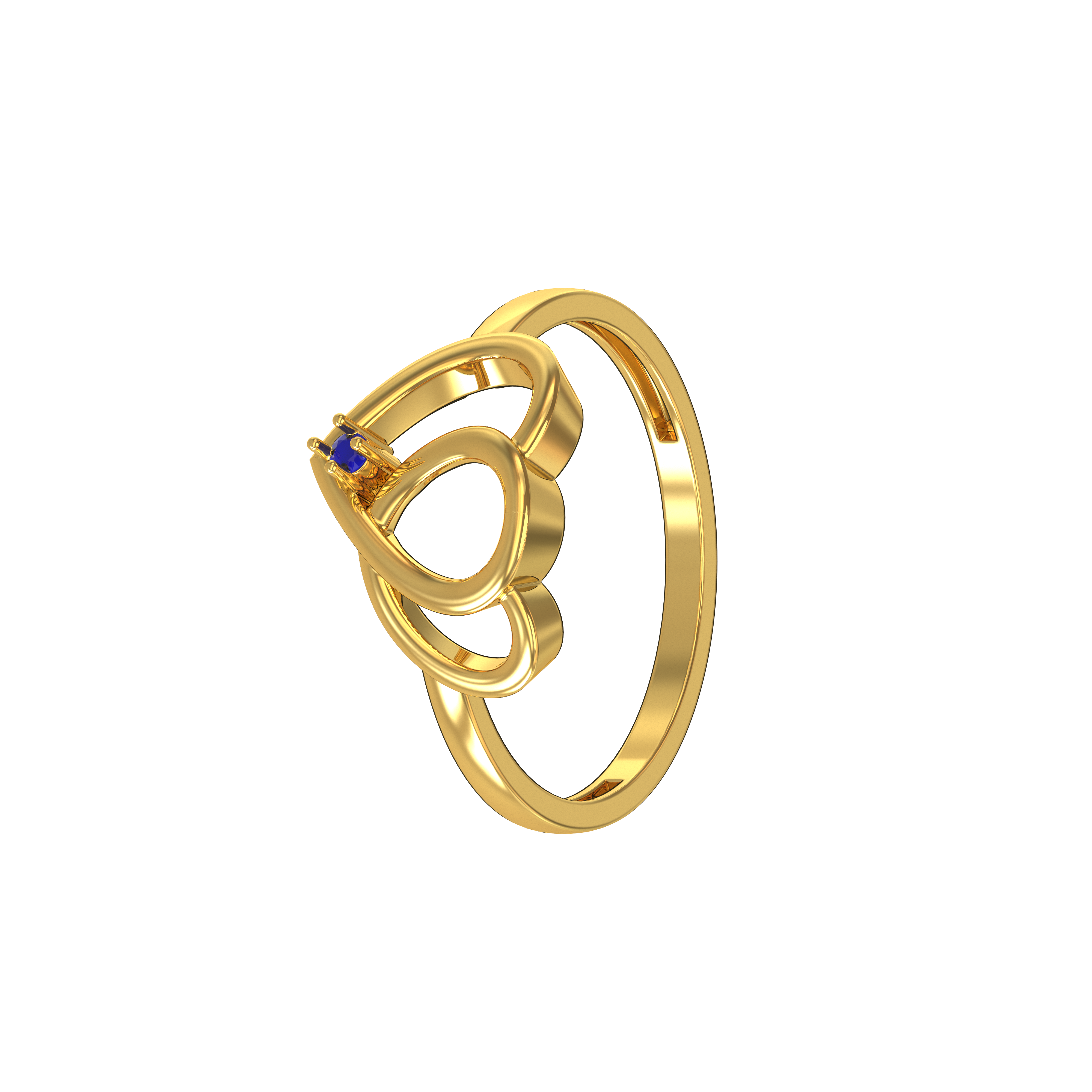 Double-Heart-Gold-Ring