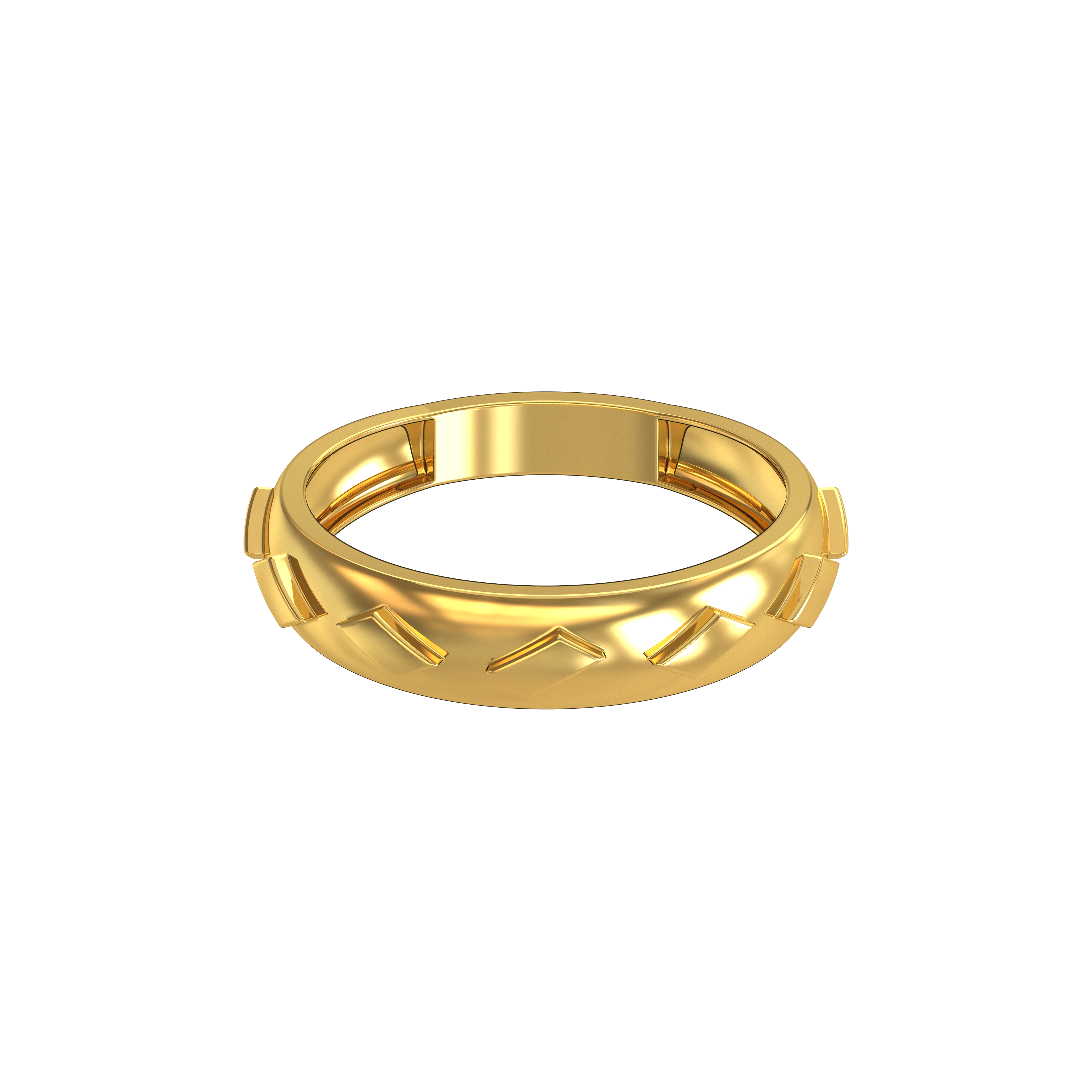 Plain-Circular-Design-Male-Gold-Ring
