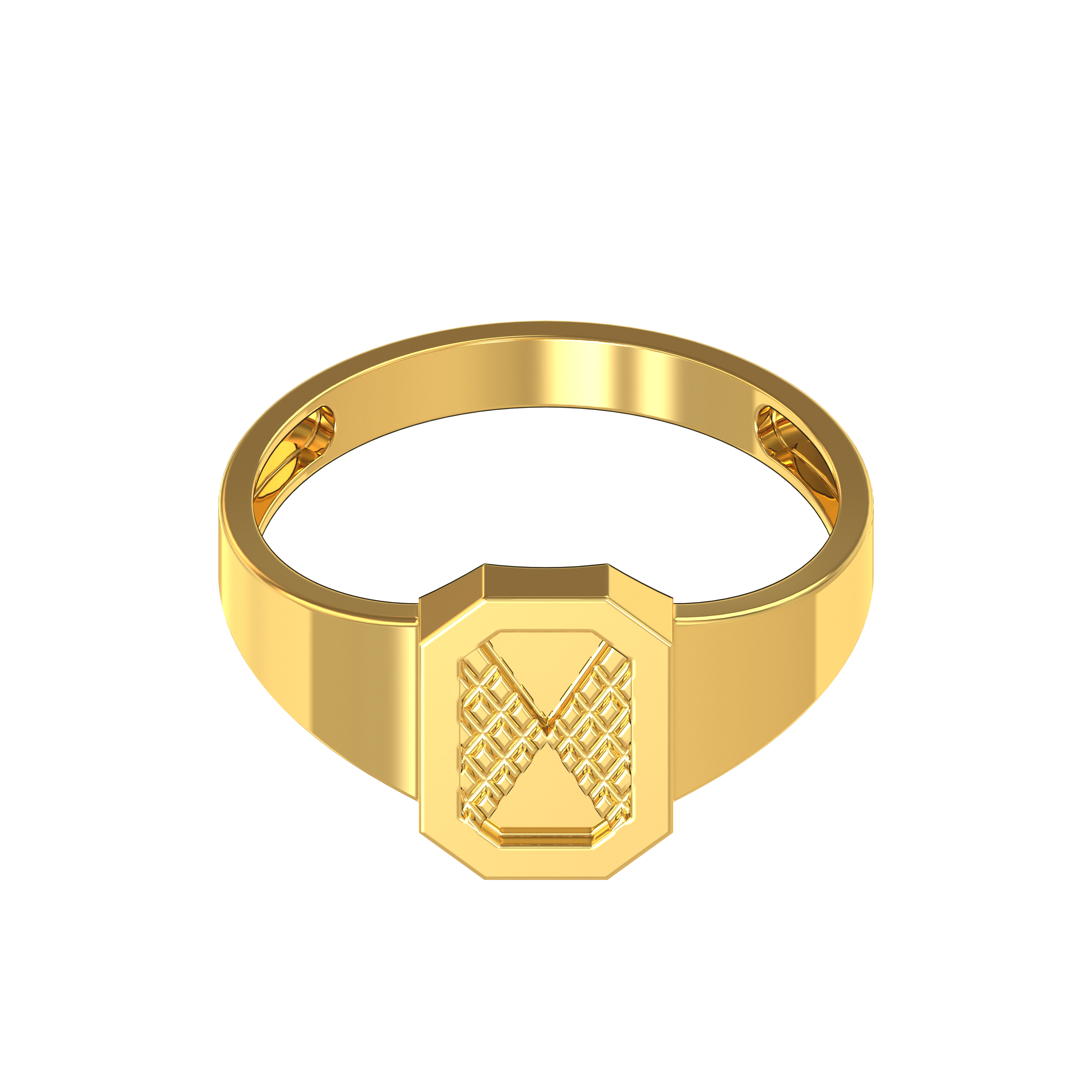 Plain-Strip-Design -Gold-Ring-02