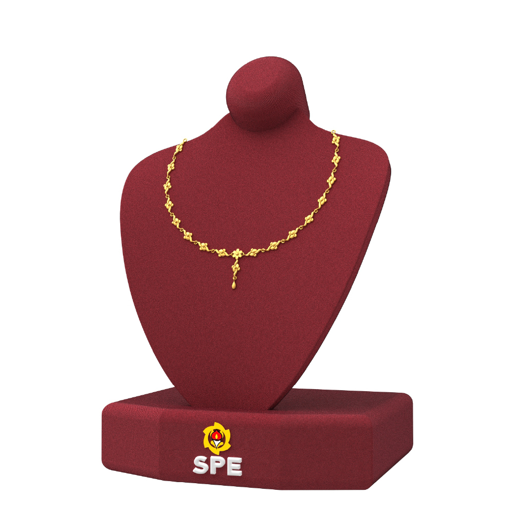 SPE Gold wedding necklace design