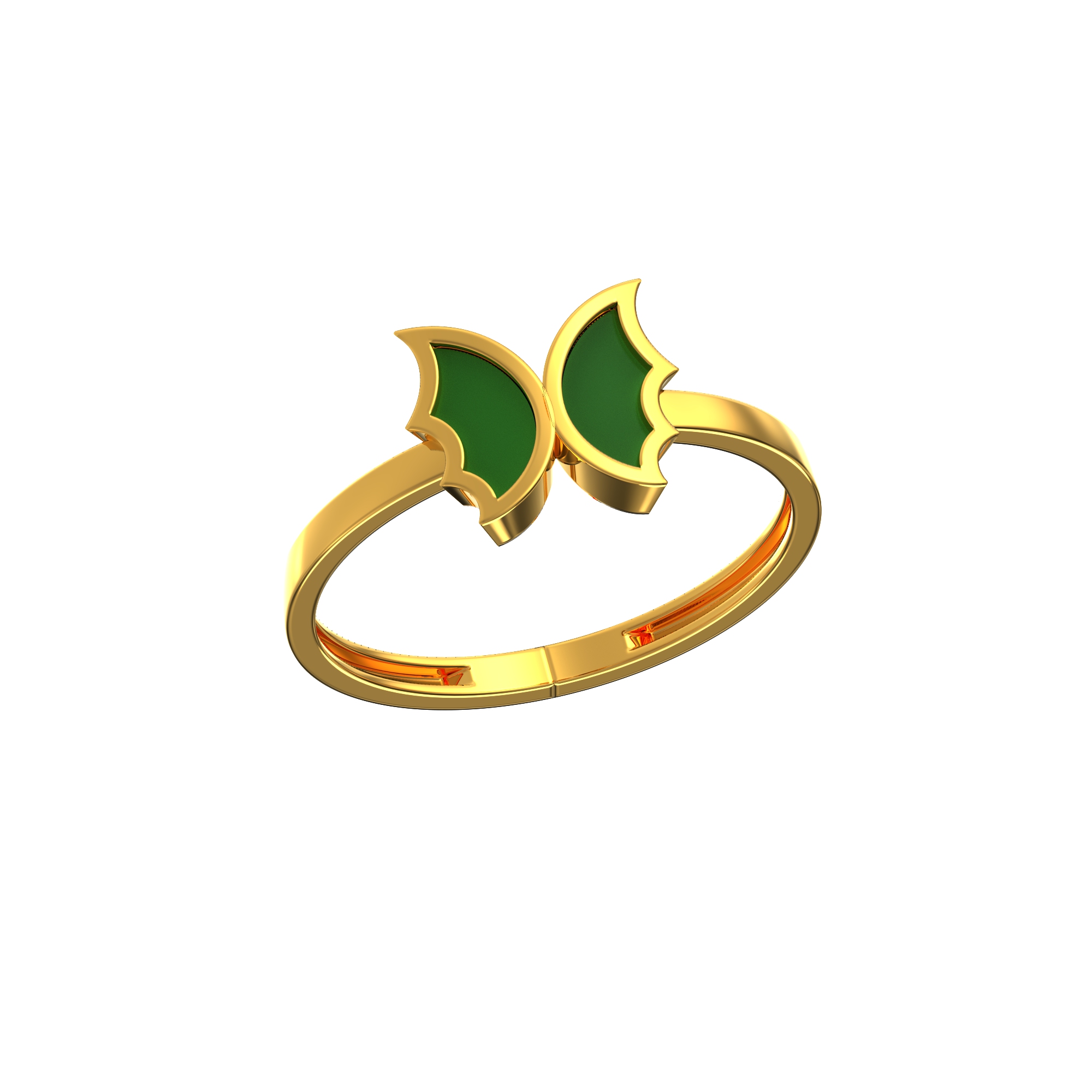 Butterfly Gold Stone Ring