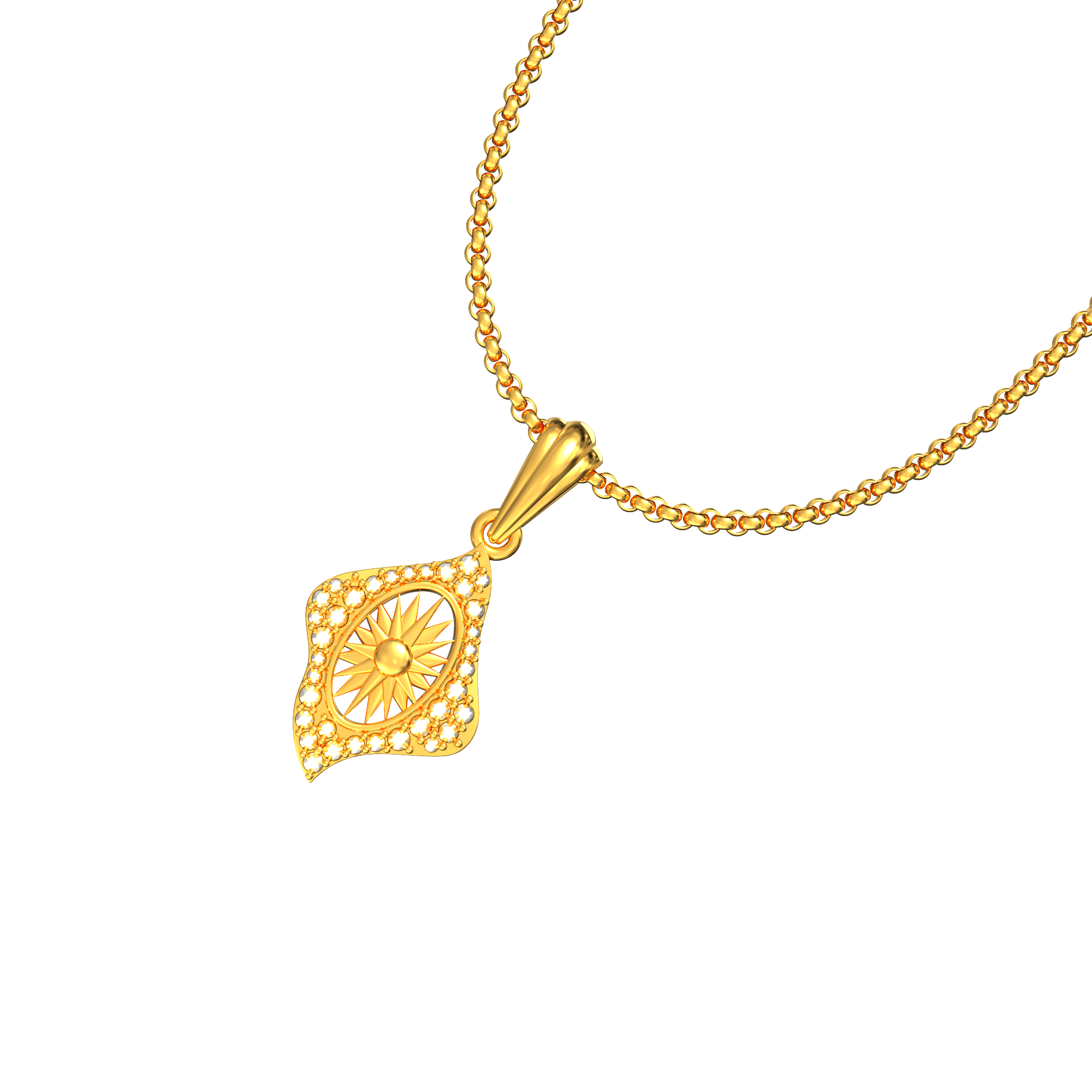 Gold Chakra Pendant