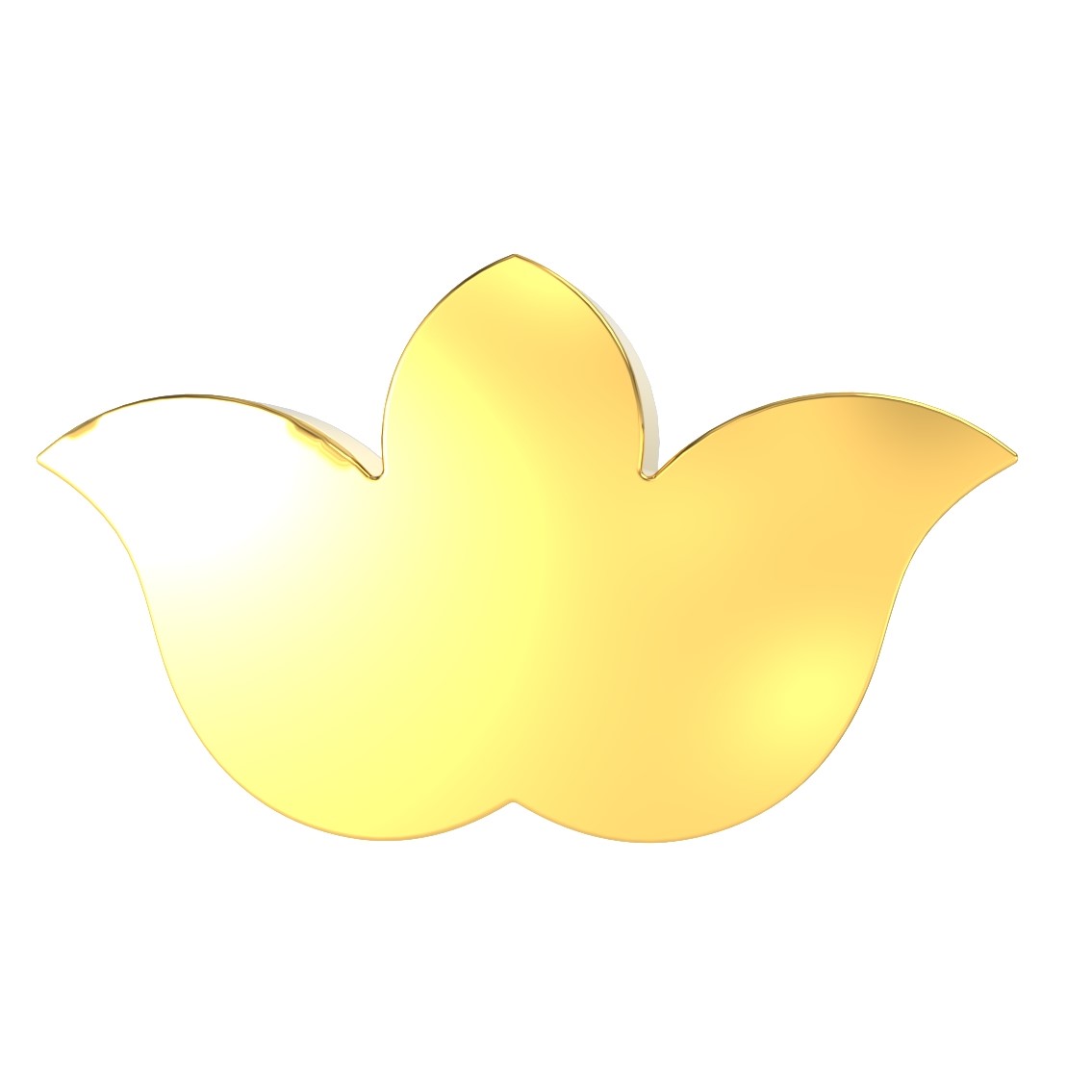 Floral-Tri-Petal- Design-Gold- Nosepin