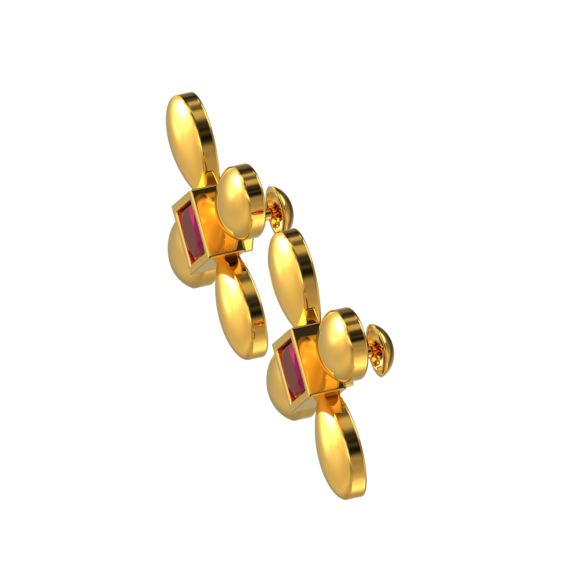 SPE Gold - Flower Gold Plated Stud Earrings - Poonamallee