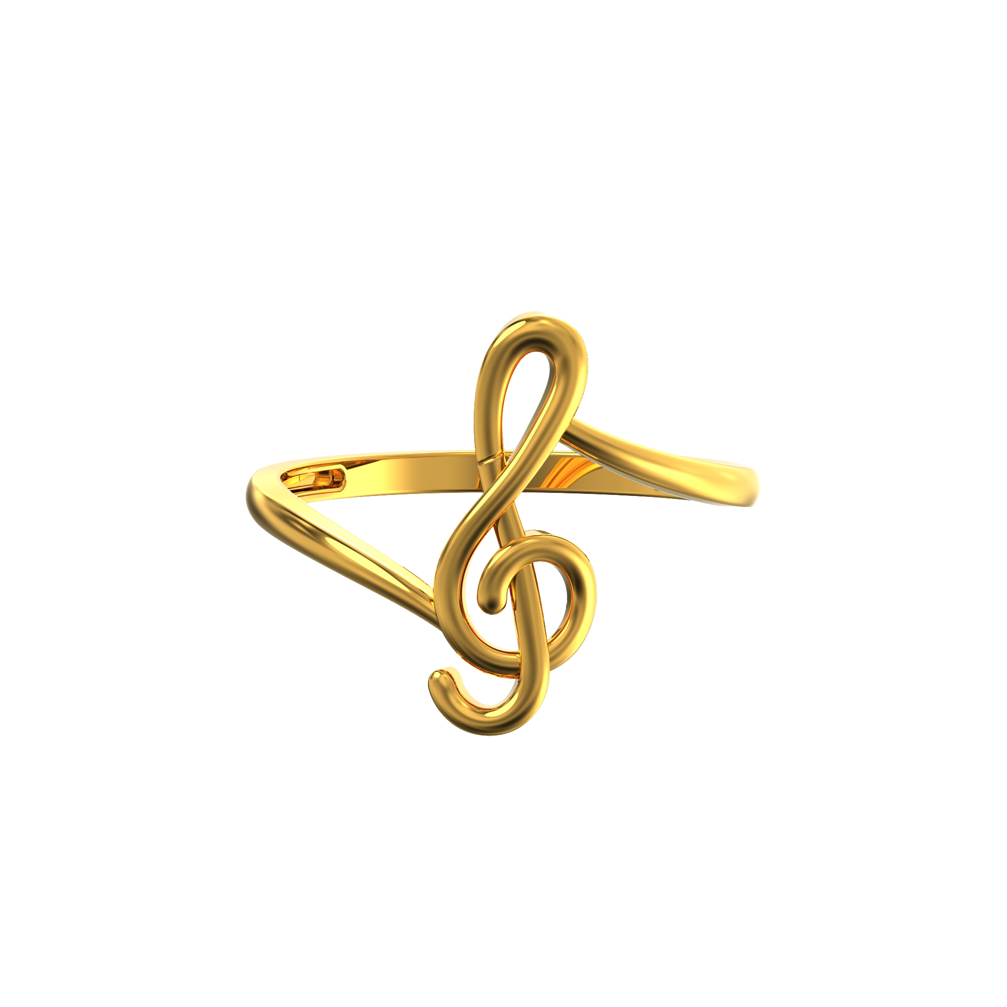 Music Symbol Gold Ring