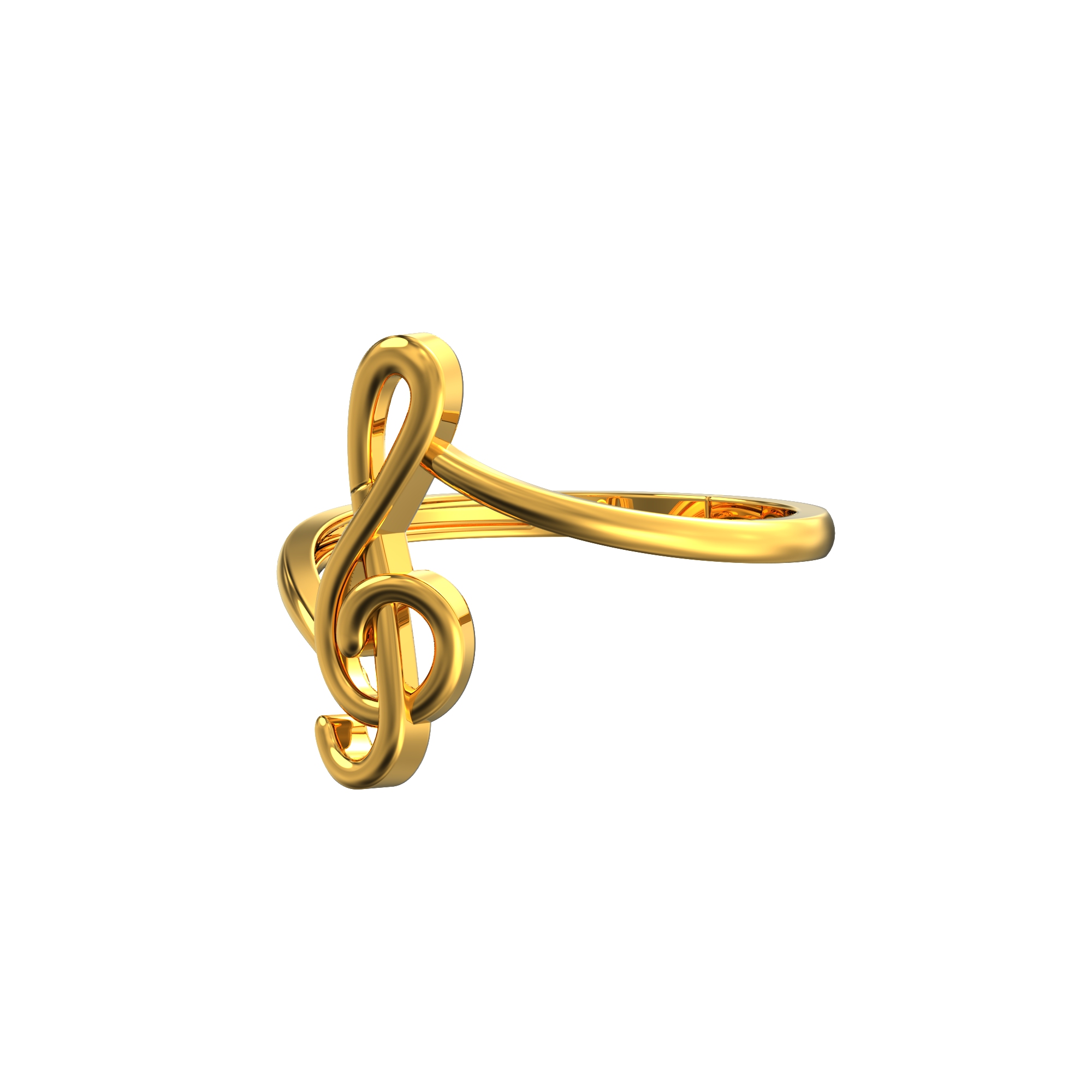 Music Note Gold Ring