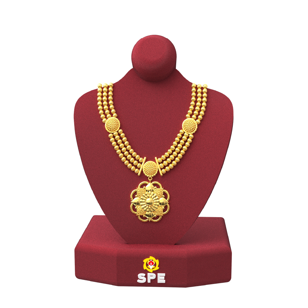 SPE Gold - kerala Model Gold Haram Designs - SPE Gold, Chennai