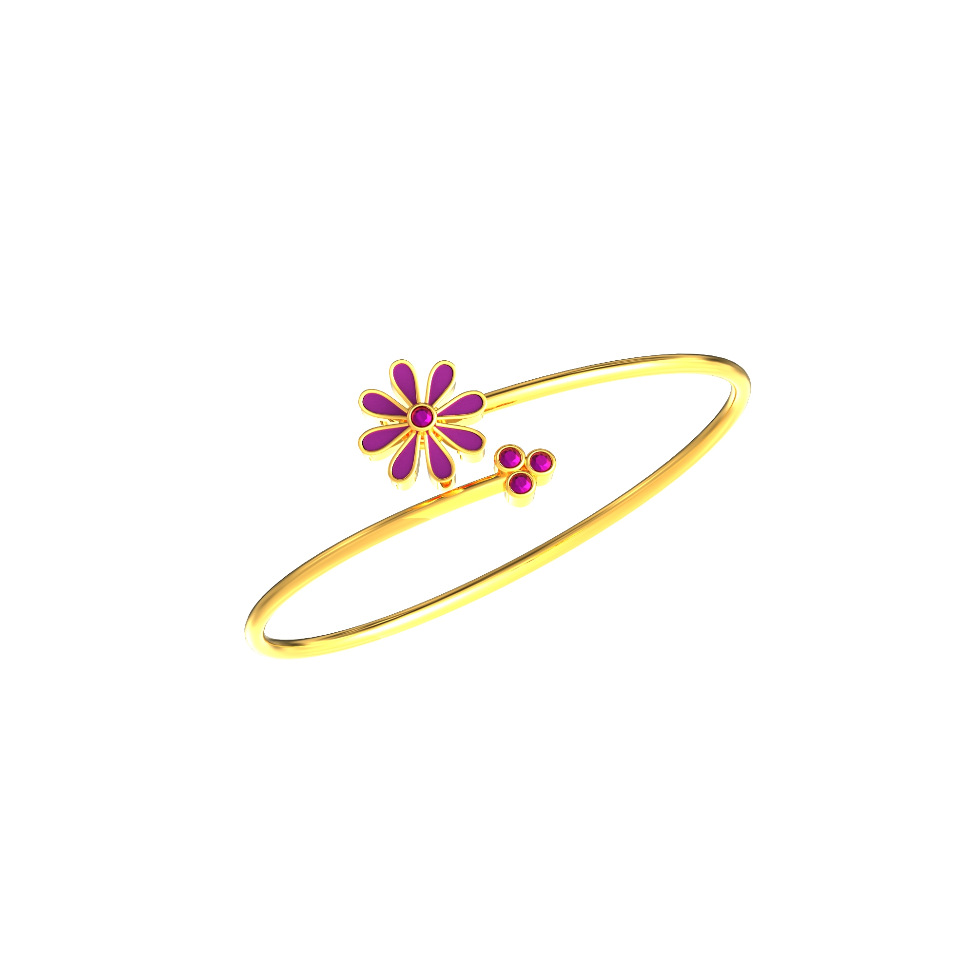 Bracelet With Flower Petals