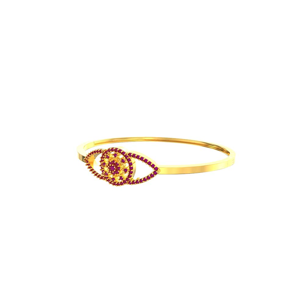 Circle Design Gold Bracelet For Women