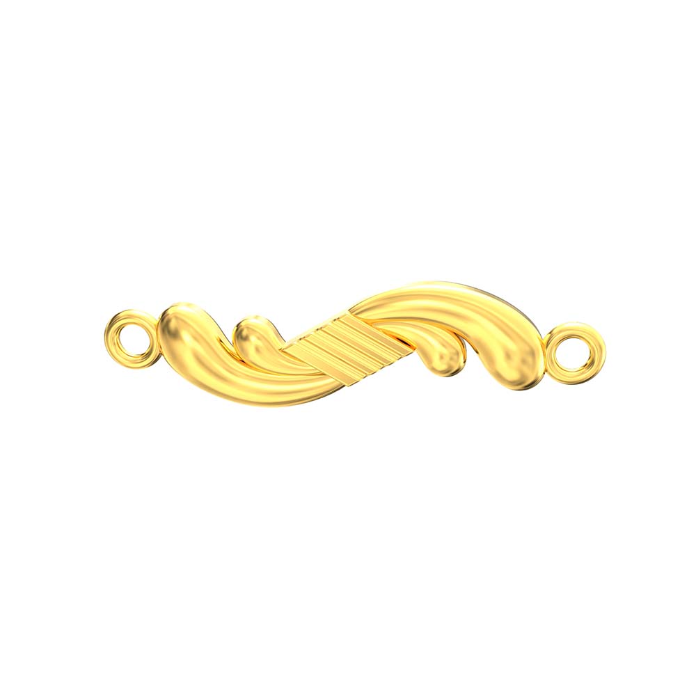 Curve Line Shape Gold Bracelet For Women